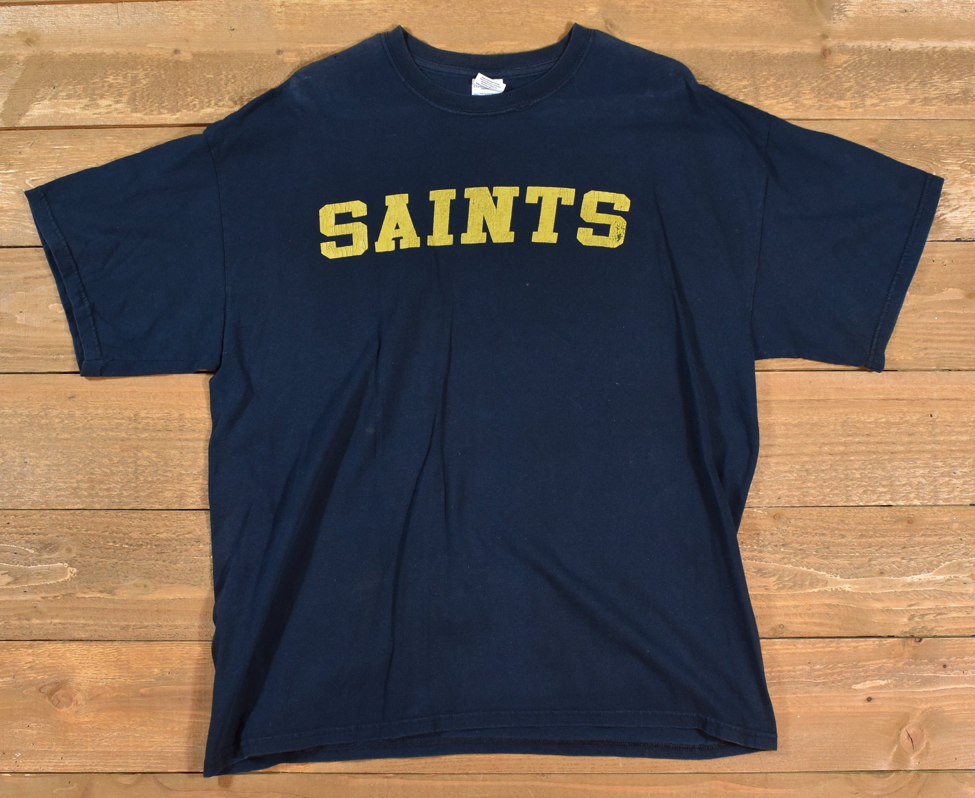 New Orleans Saints Mens t shirt XL NFL Football Tee Used Faded Authentic Branded
