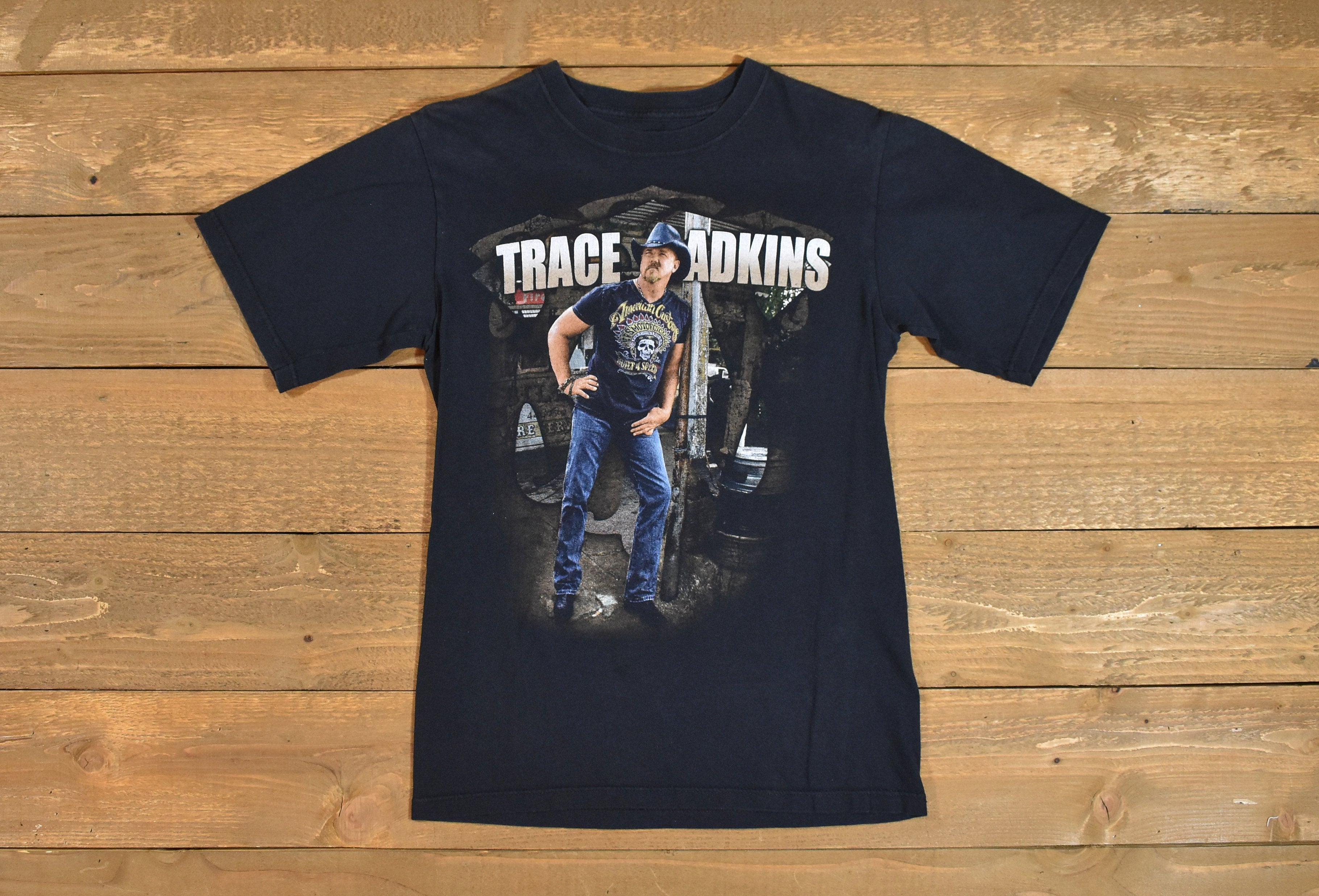 Trace Adkins Small Tour shirt Authentic Concert Shirt Faded Used