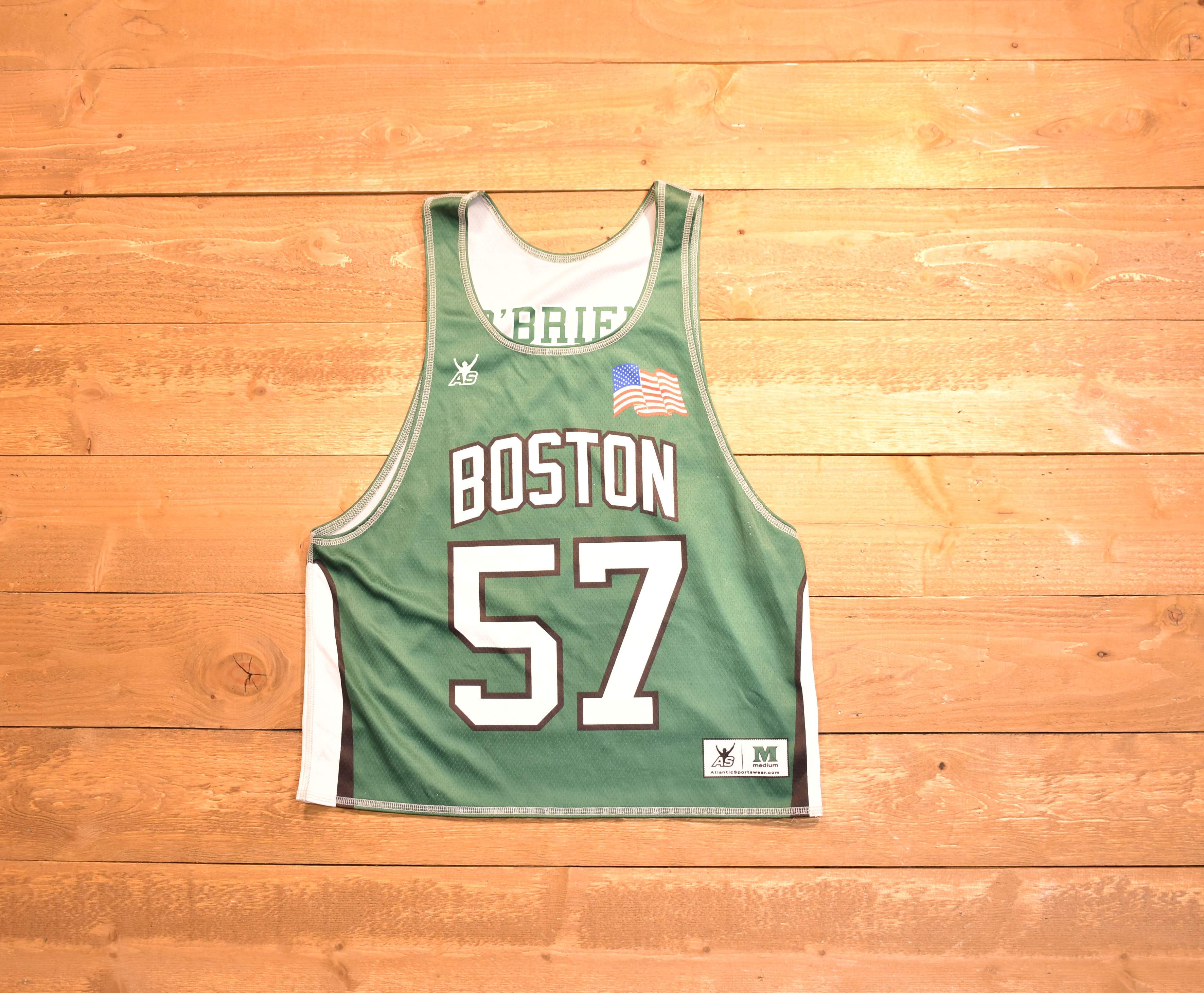 Boston Jersey 57 medium green jersey 2020 O'Brien used