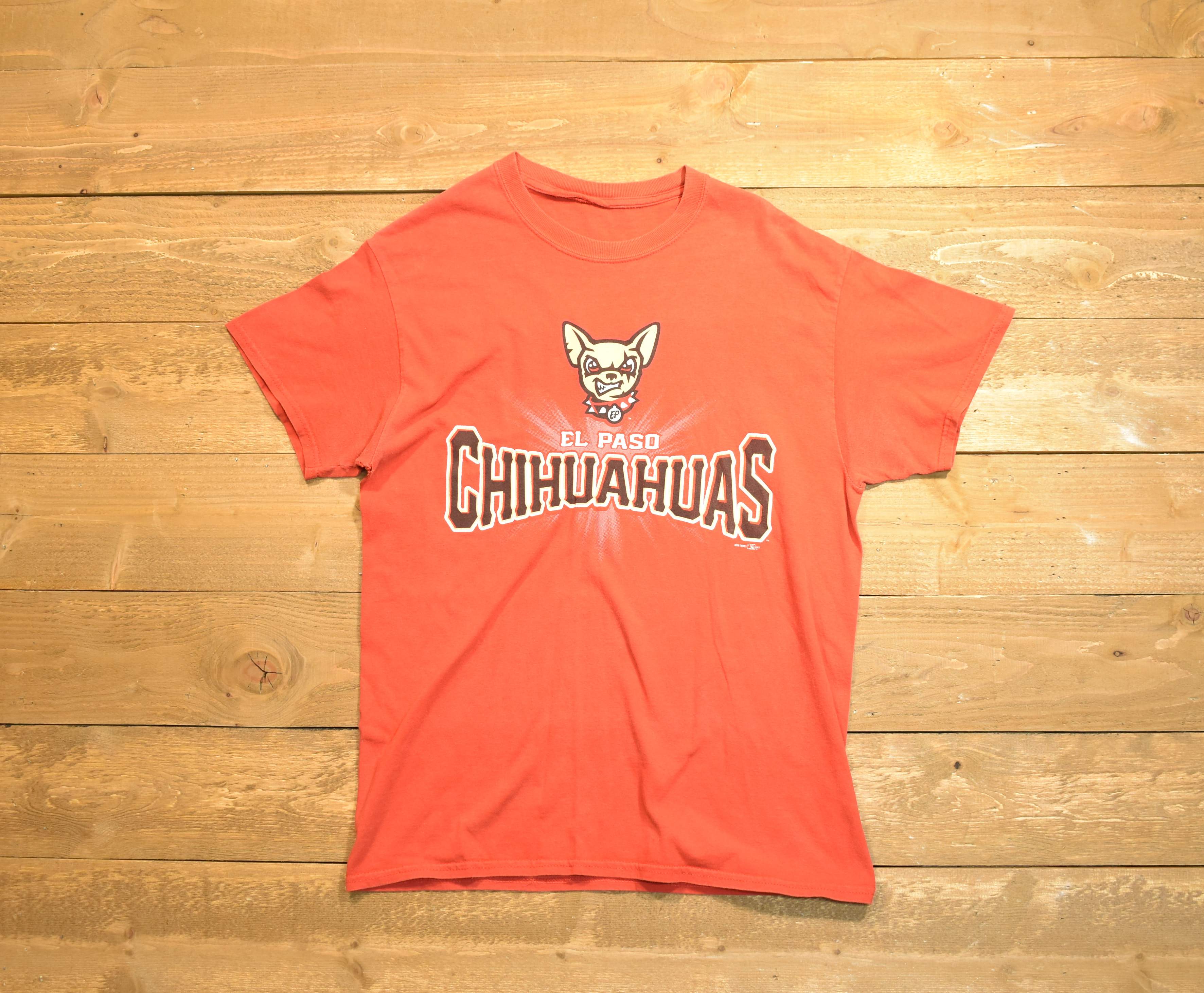 El Paso Chihuahuas large red T-shirt baseball used