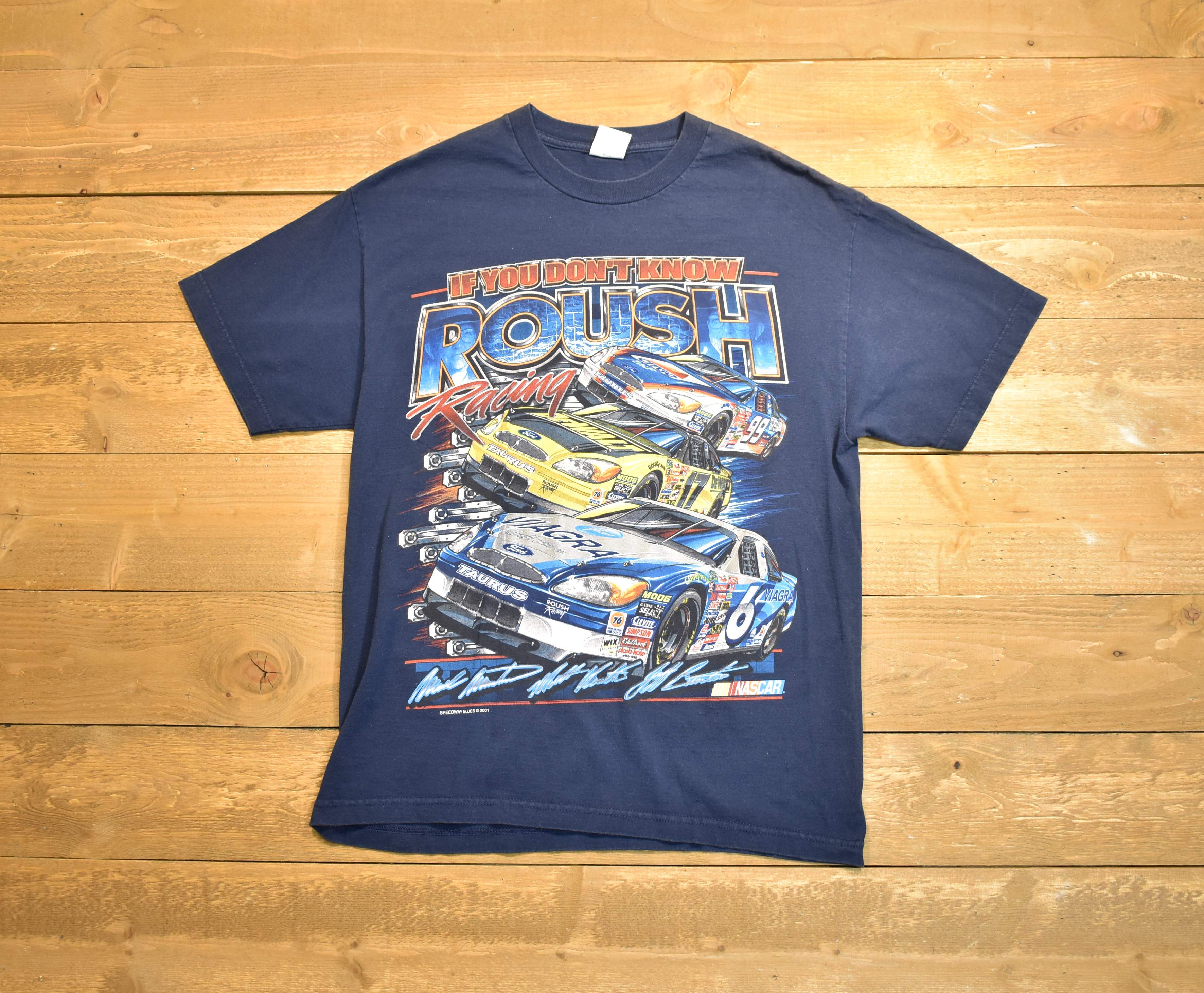 Rouch racing men's T-shirt large NASCAR 6 17 97 99 used T-shirt