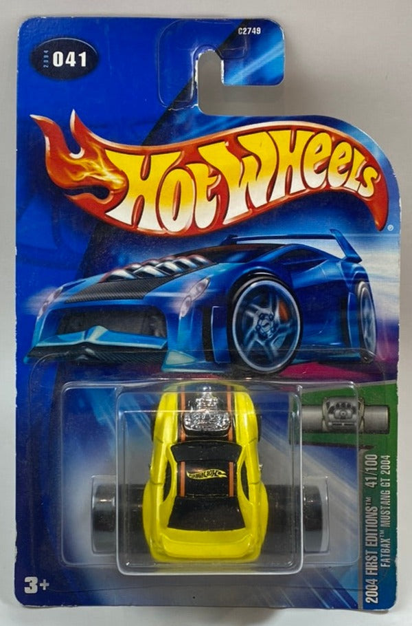 Hot Wheels Fatbax Mattel First Edition 2004 Mustang GT 2004 Yellow 041