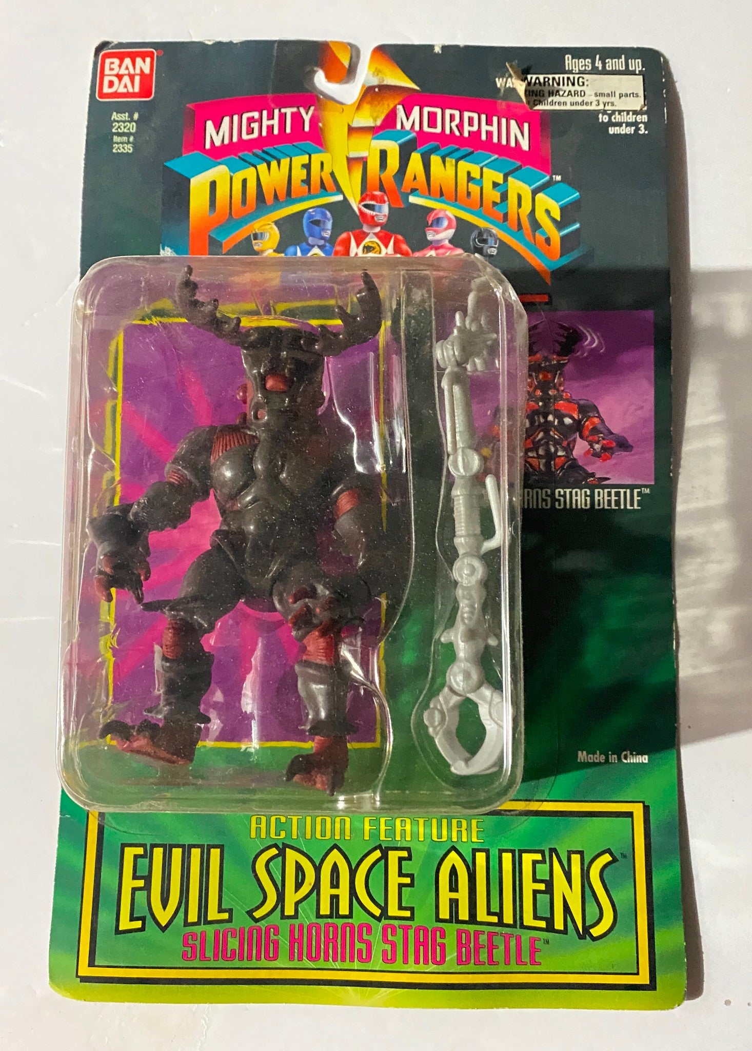 Power Rangers Evil Space Aliens Slicing Horns Stag Beetle