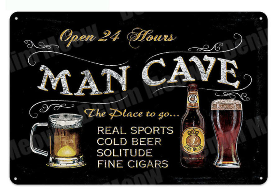 Metal Bar Sign Man Cave