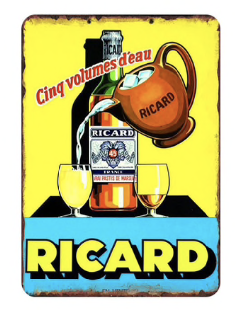 Metal Bar Sign Ricard