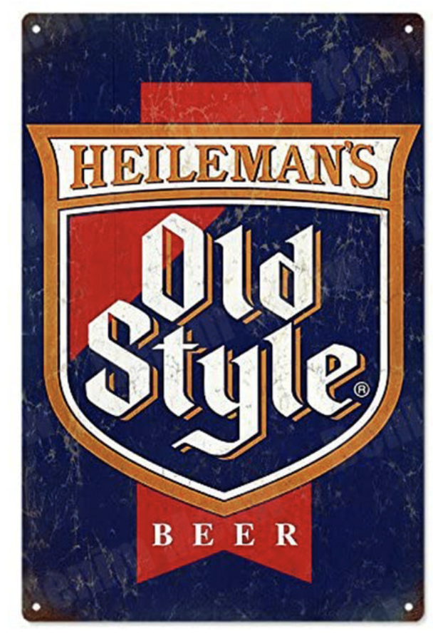 Metal Bar Sign Heileman's Old Style Beer