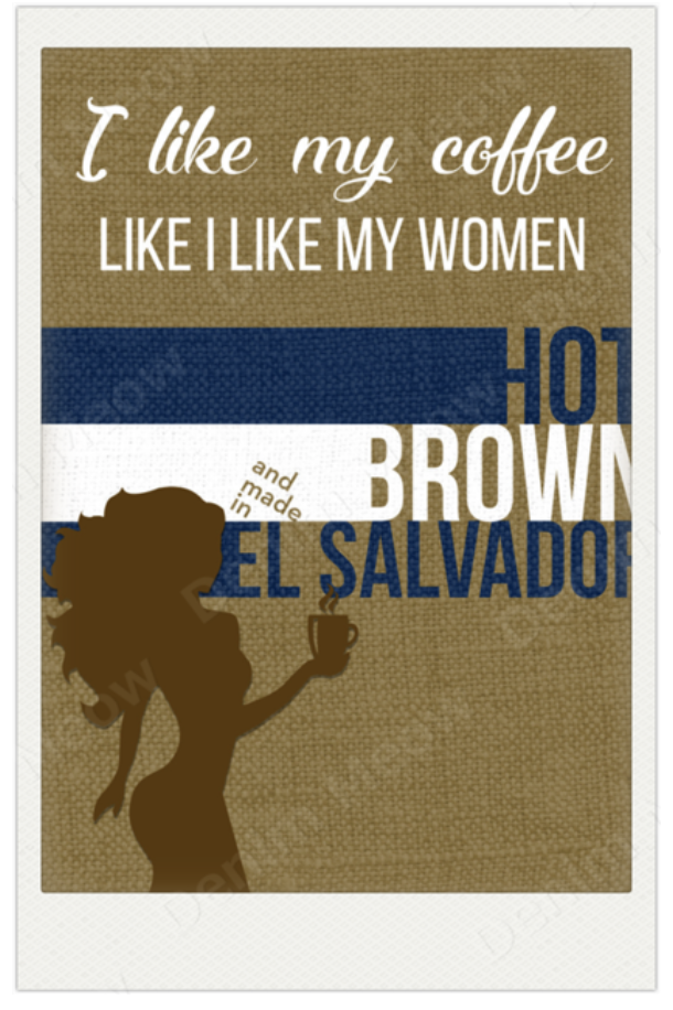 Metal Bar Sign I like My Coffee Like I