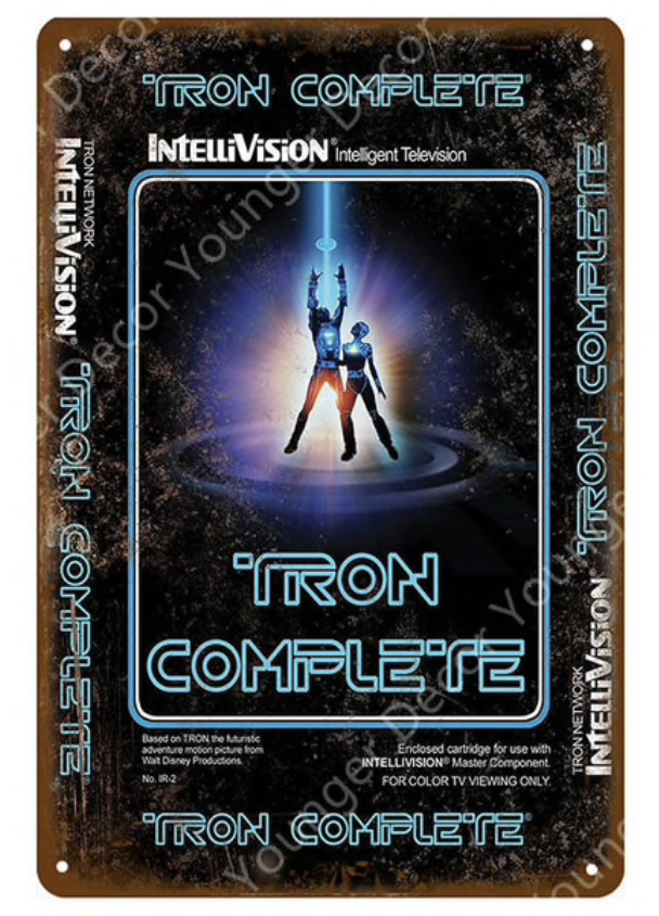 Metal Bar Sign Tron Complete