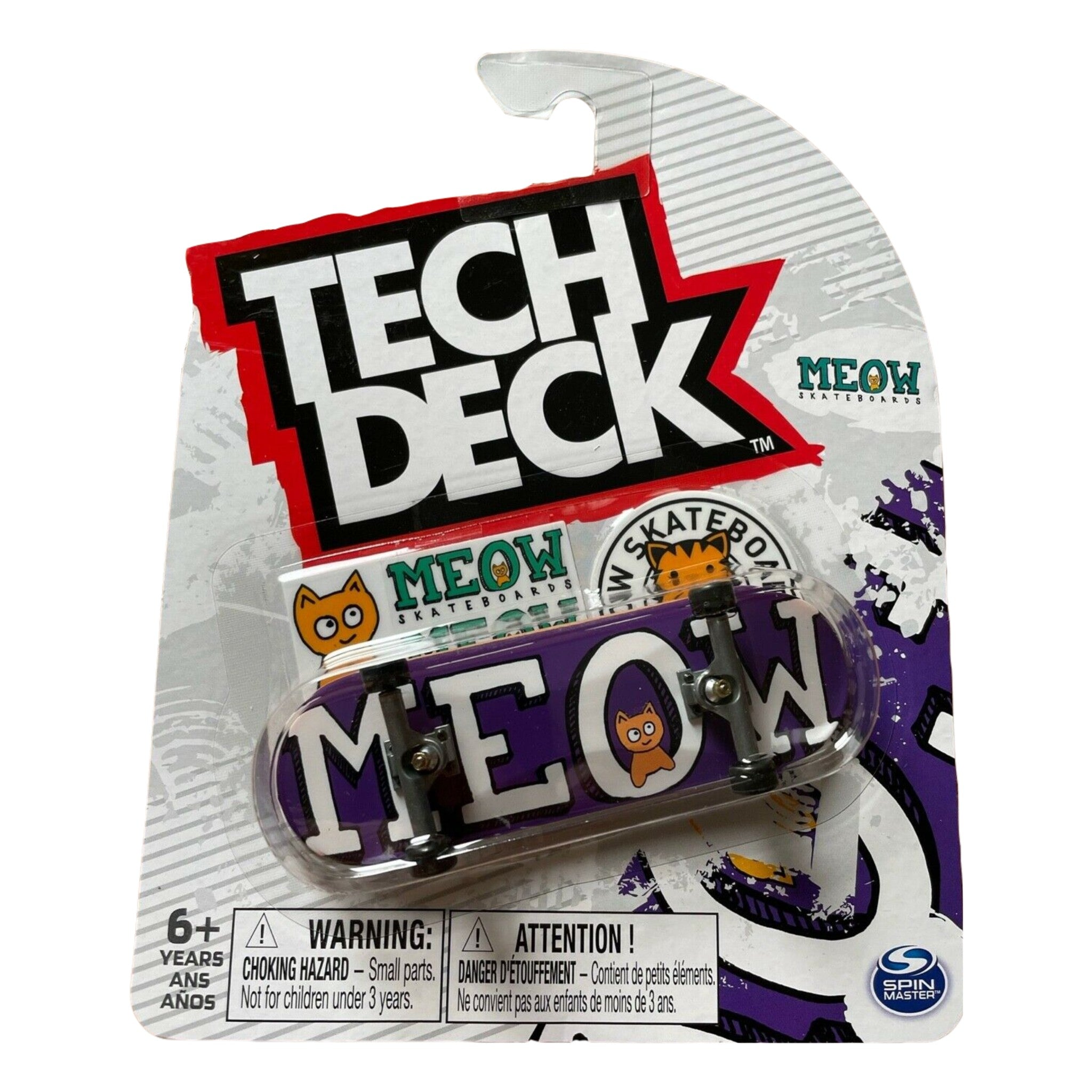 Tech Deck Meow Skateboards Spin Masters 2022 Rare NEW