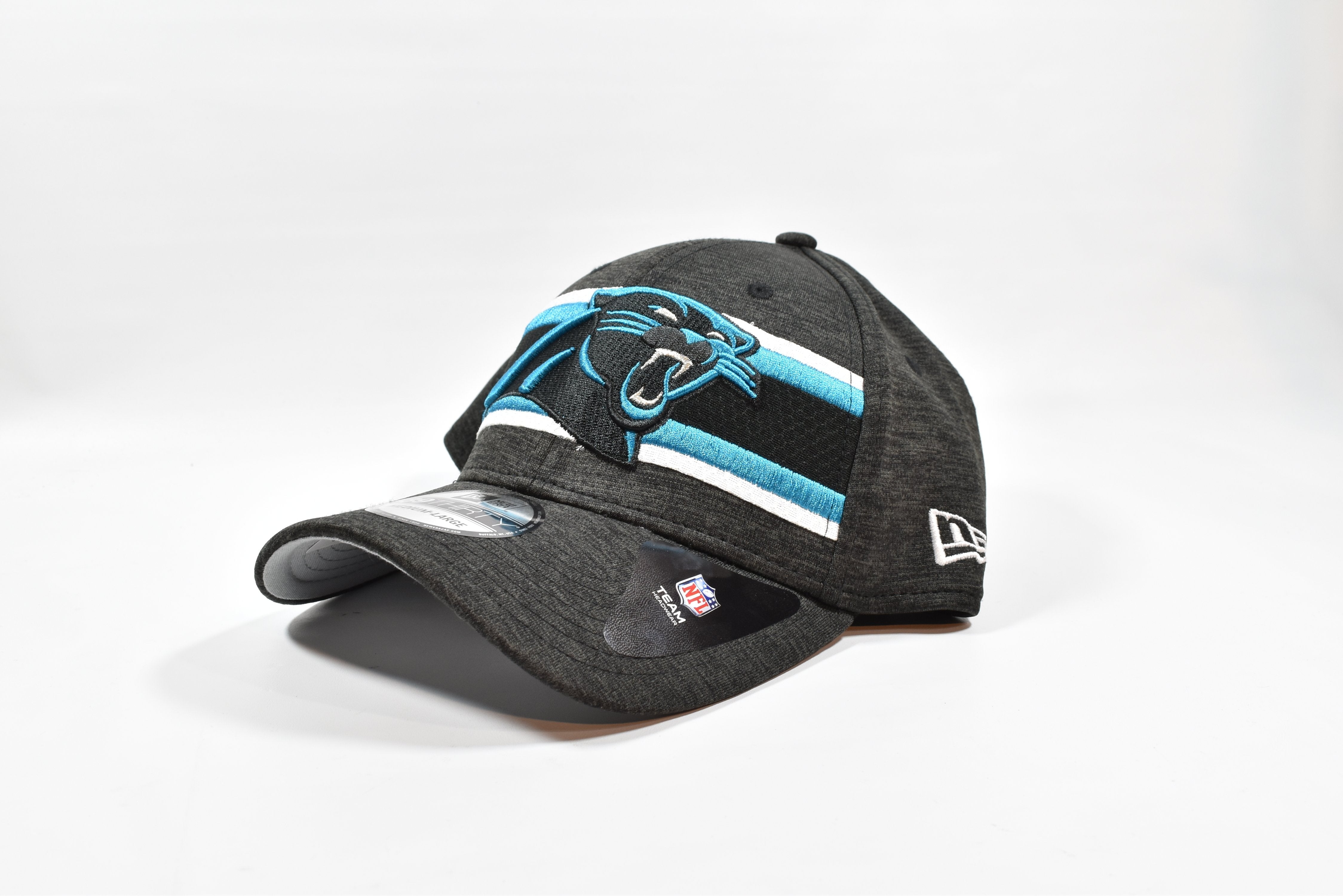 North Carolina Panthers NFL New Era Hat Mens Adult 39 Thirty Hat Black Blue NEW!