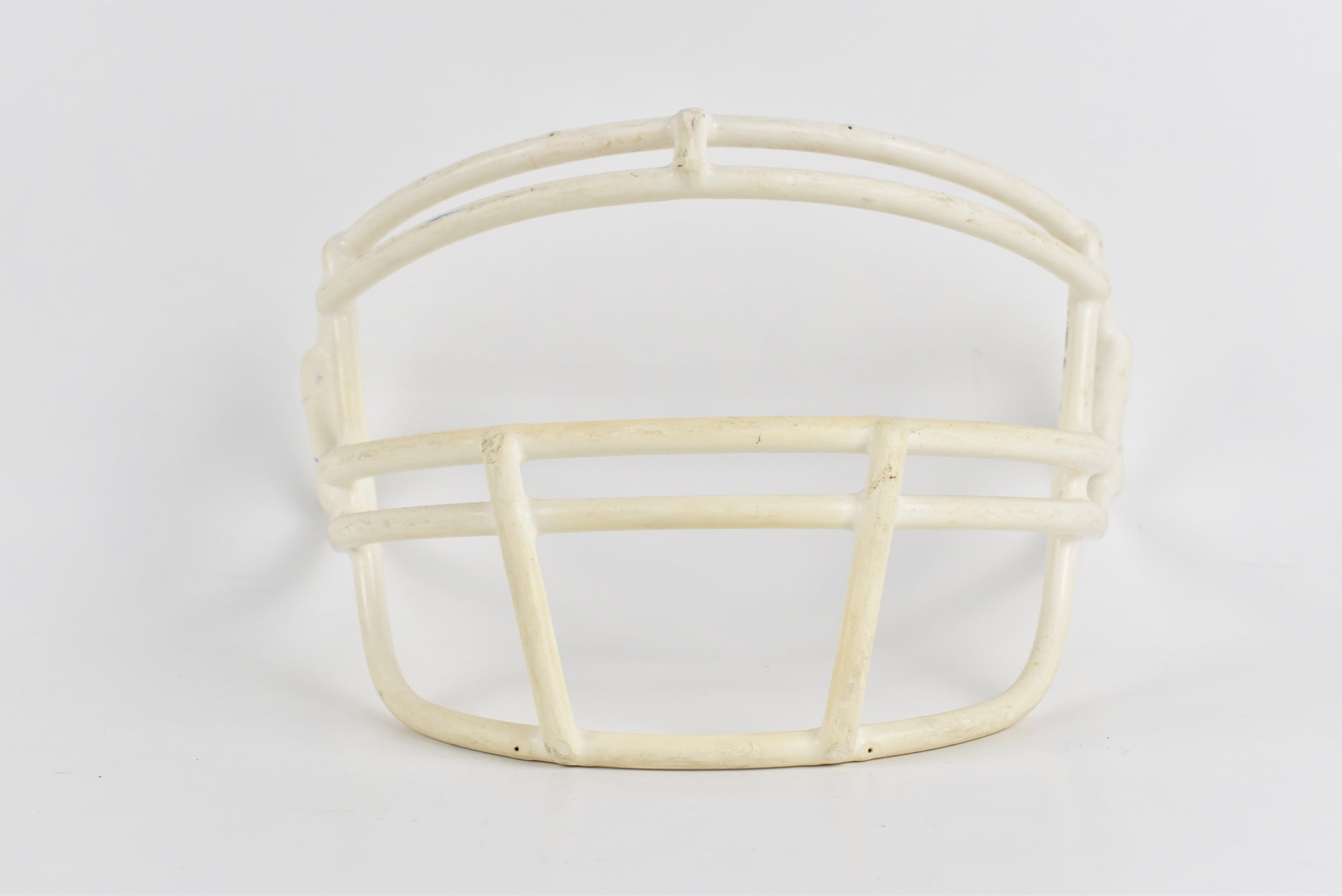 Football Face Mask White Vintage USED
