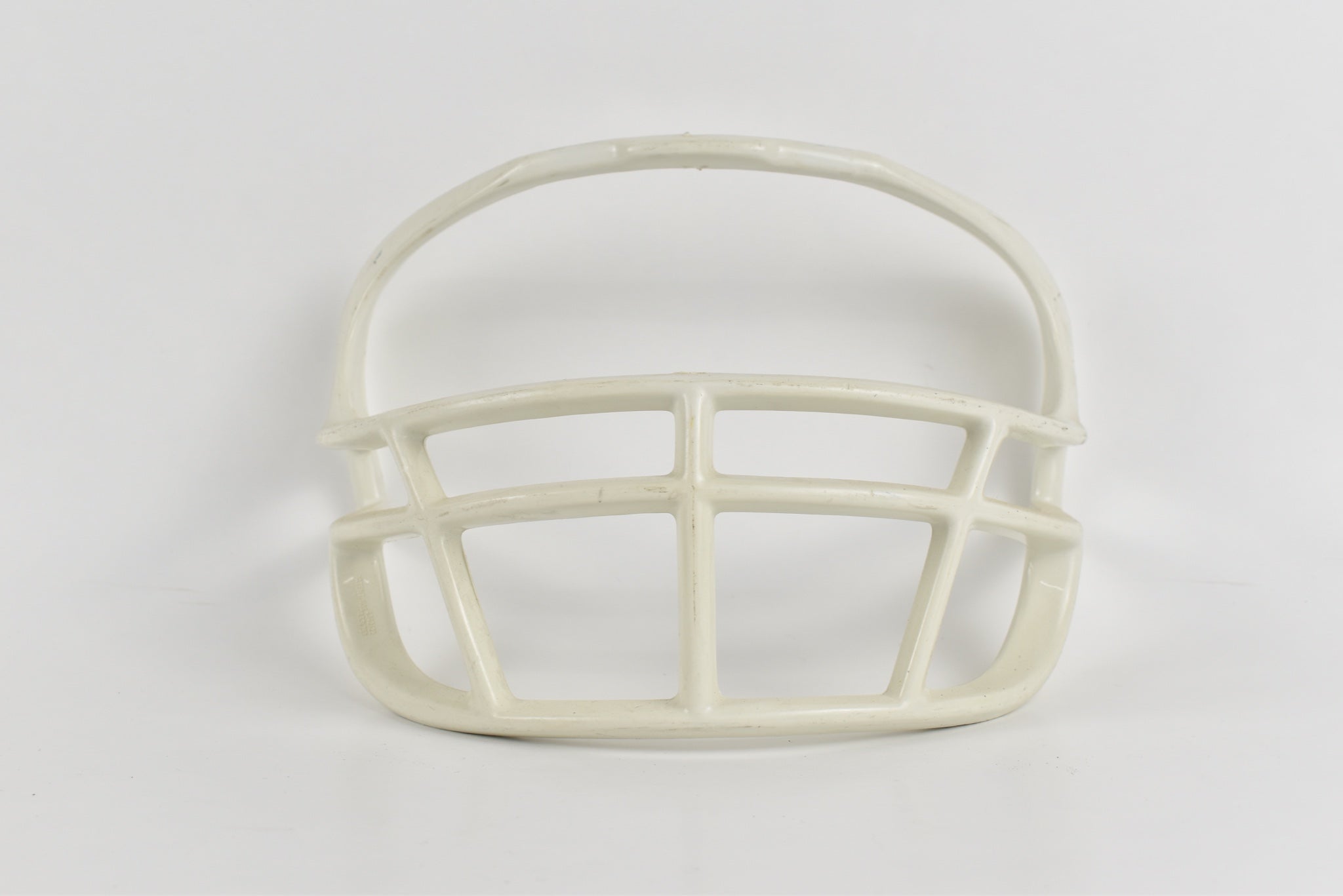 Football Face Mask Vintage White USED