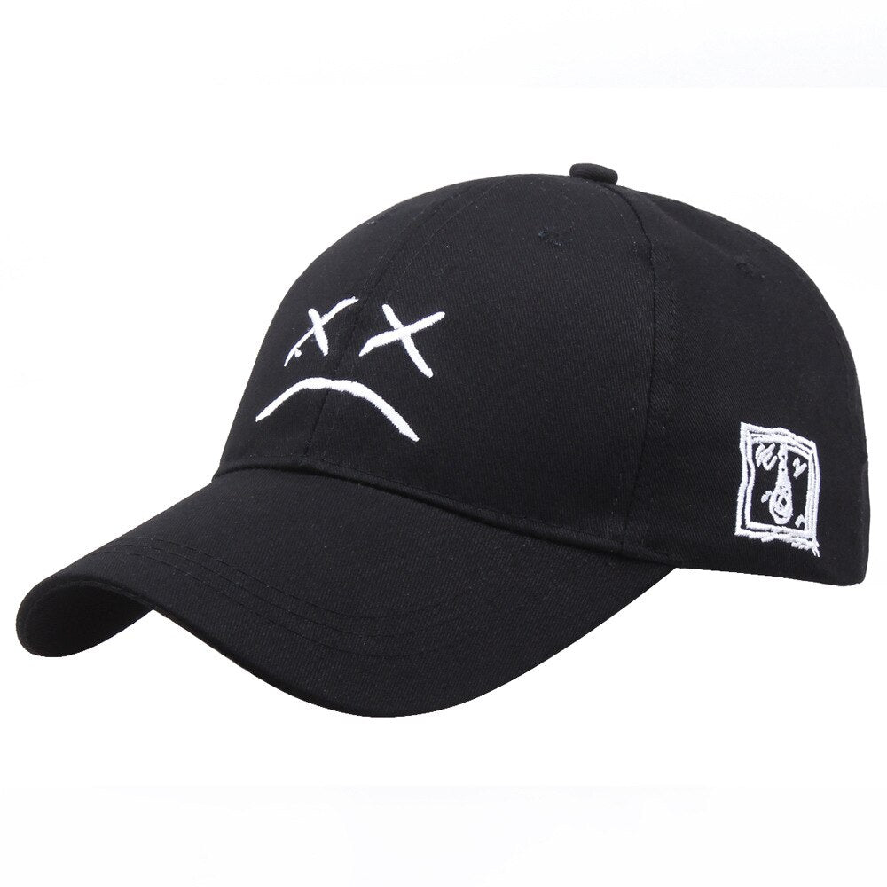 Cartoon Smile Face Baseball Caps For Men Women Fashion Kpop Snapback Hip Hop Caps 100%Cotton Streetwear Sports Funny Dad Hat