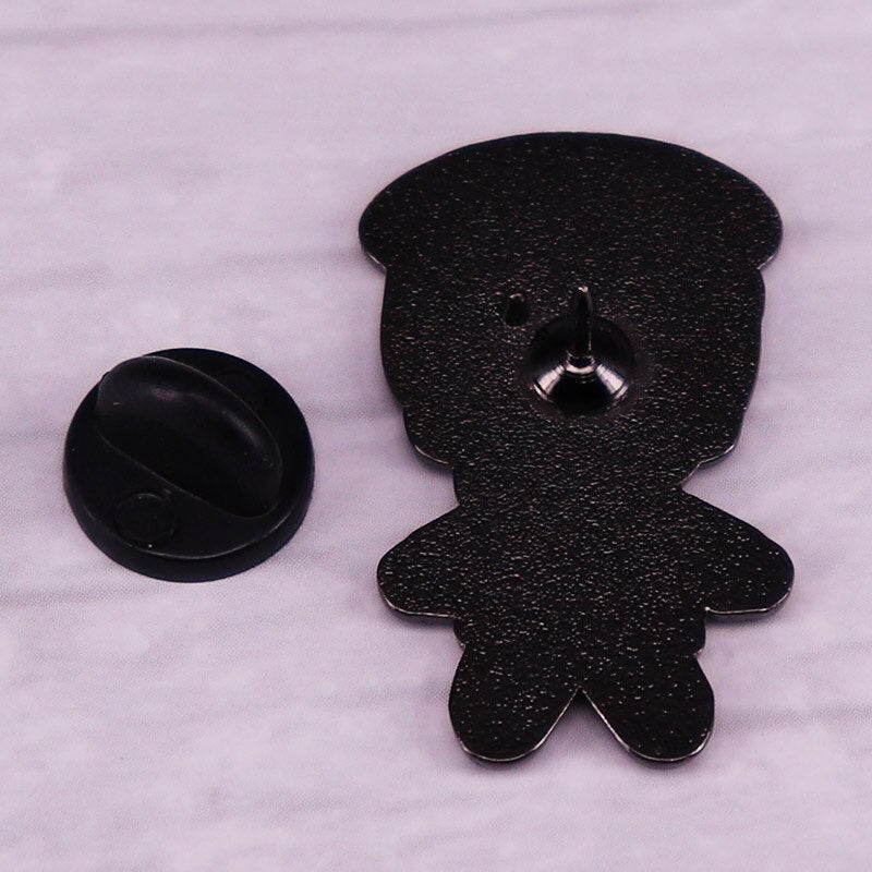 Cartoon anime boy Hanako-kun brooch Japanese fantasy manga badge