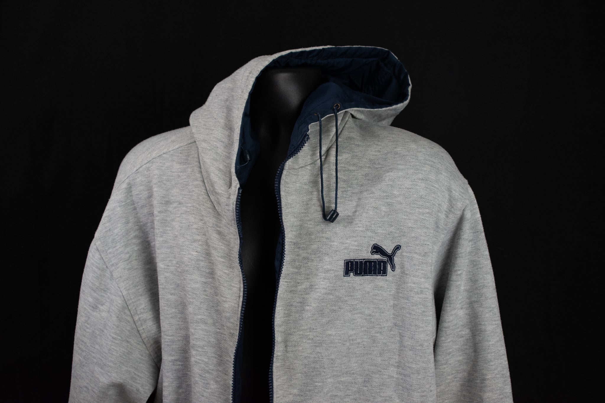 New York Yankees Puma Winter Jacket Reversal Adult X-Large Mens Hooded Coat