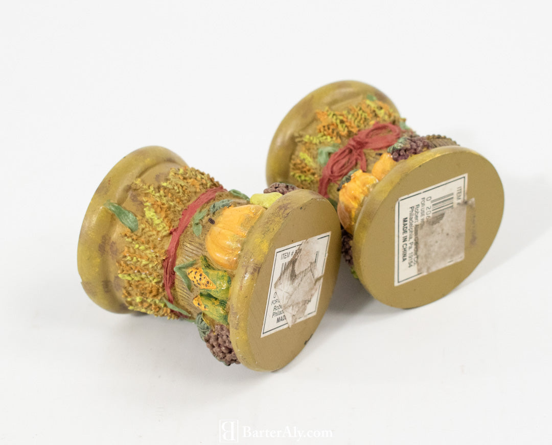 Garden Pumpkin Farm Candle Holder 3 inch Set