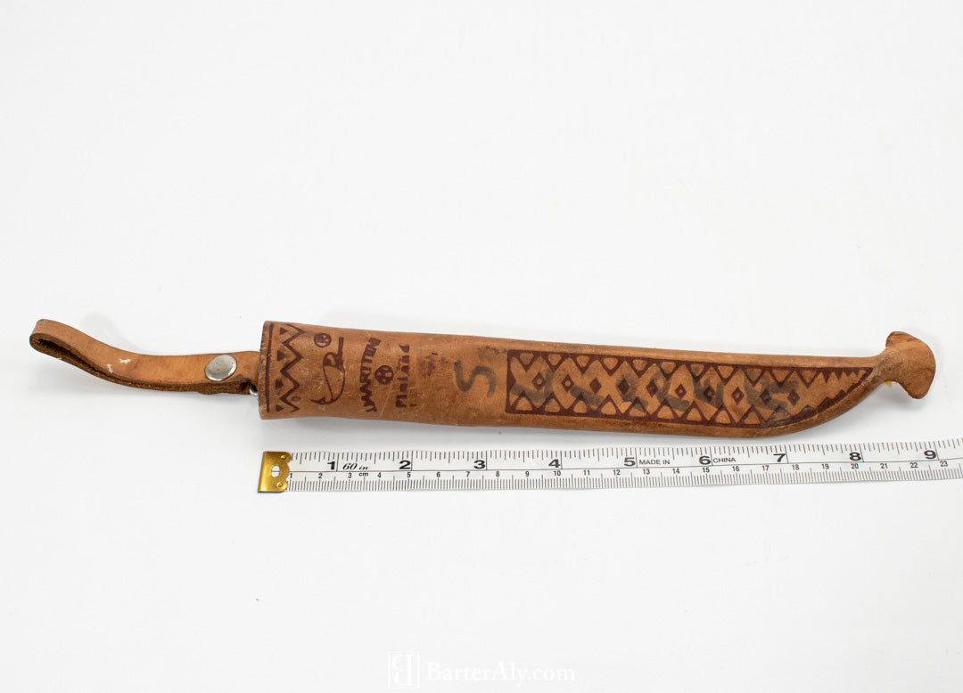 Knife Sheath Imarttin Finland Fish Fillet Knife (Slipper) Leather 8 1/2 Inch