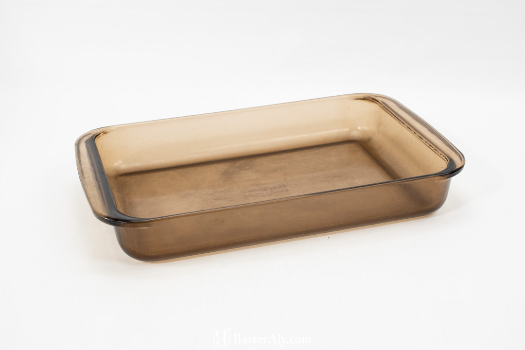 Pyrex H32 Brown Vintage Cooking Glassware 9 X 14 - 3 Qt
