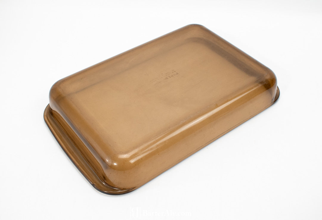 Pyrex H32 Brown Vintage Cooking Glassware 9 X 14 - 3 Qt