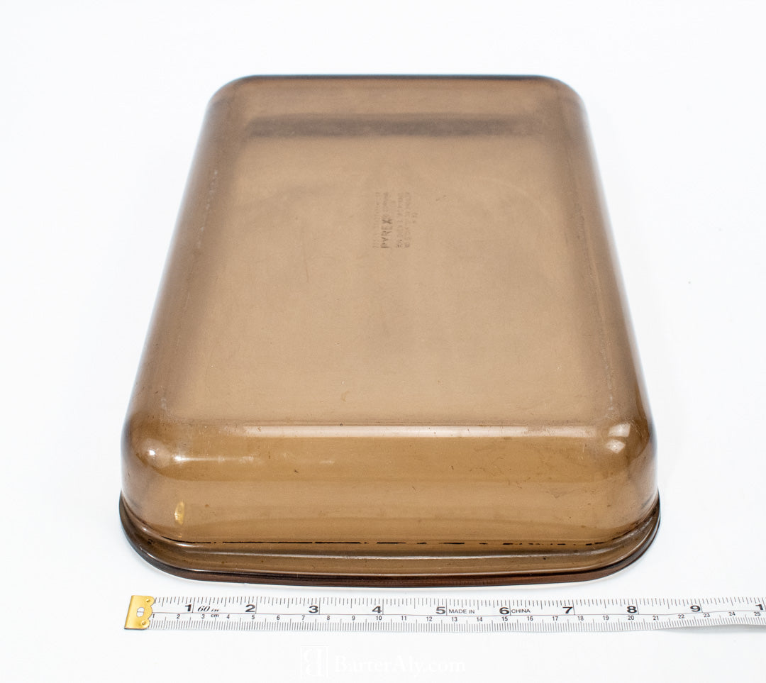 Pyrex H32 Brown Vintage Cooking Glassware 9 X 14 - 3 Qt