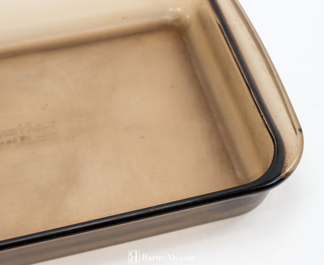 Pyrex H32 Brown Vintage Cooking Glassware 9 X 14 - 3 Qt