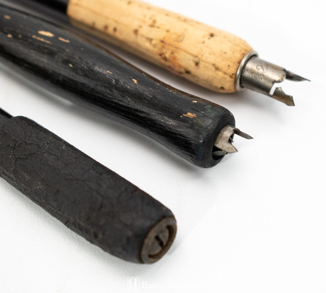 Vintage Ink Pencils No. 173 Eagle Pencil Co. New York 90 E Faber U.S.A PARA Wooden
