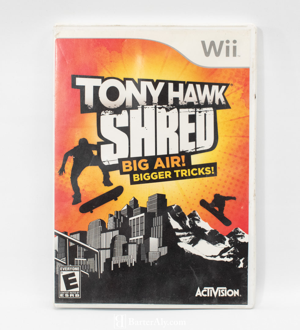 Tony Hawk Shred Big Air WII Nintendo Game Used Skateboarding Game