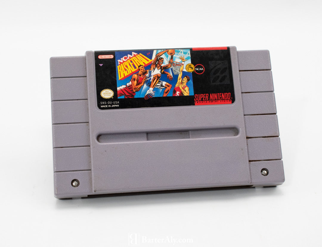 NCAA Basketball Super Nintendo Video Game Cartridge Used