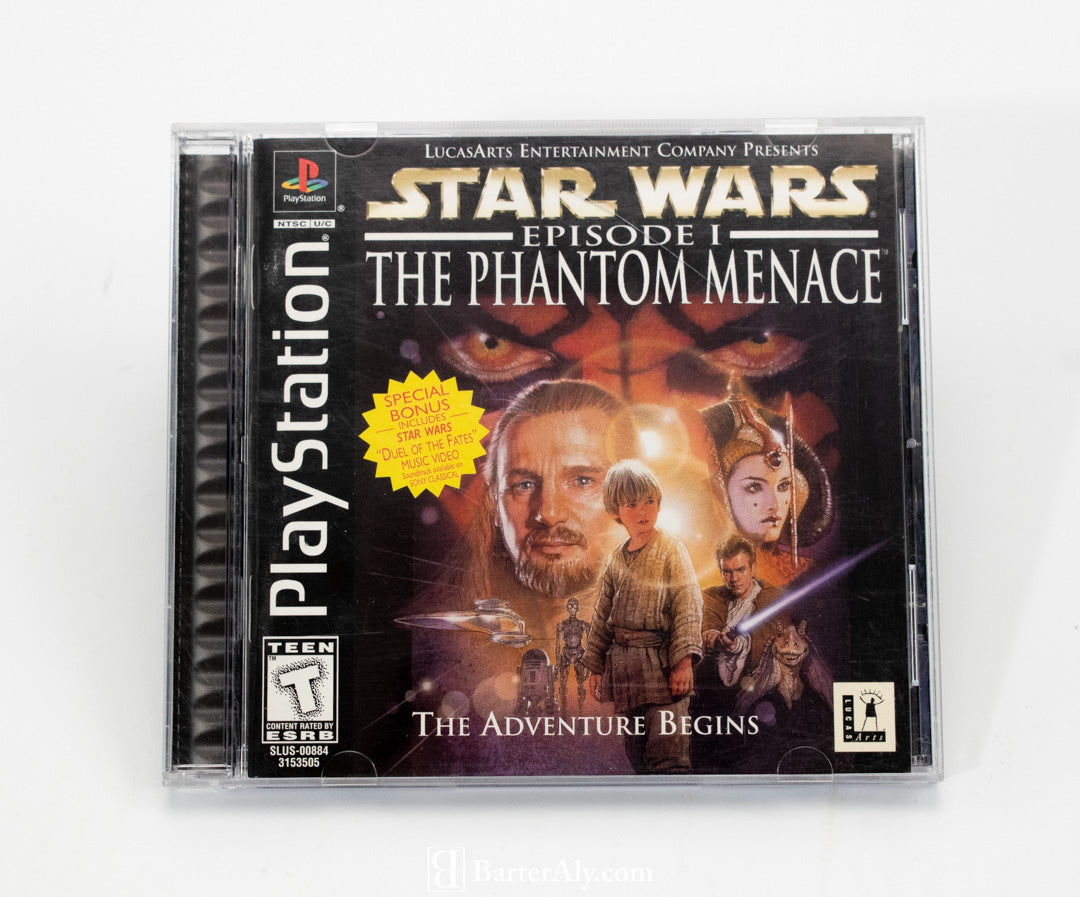 Star Wars Episode 1 The Phantom Menace Sony Playstation 1 Video Game USED