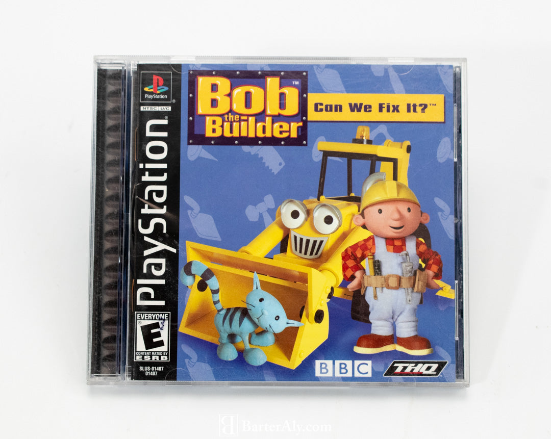 Bob the Builder Sony Playstation PS1 Black Label SLUS-01407 Video Game used
