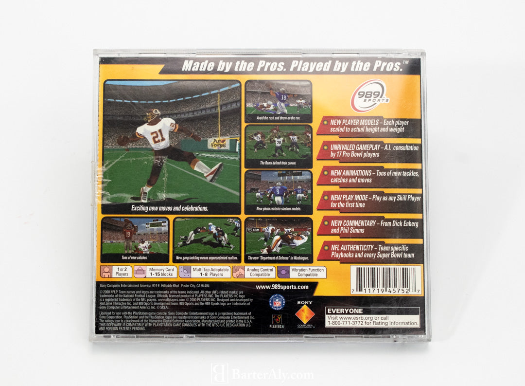 NFL Game Day 2001 989 Sports Sony Playstation one USED