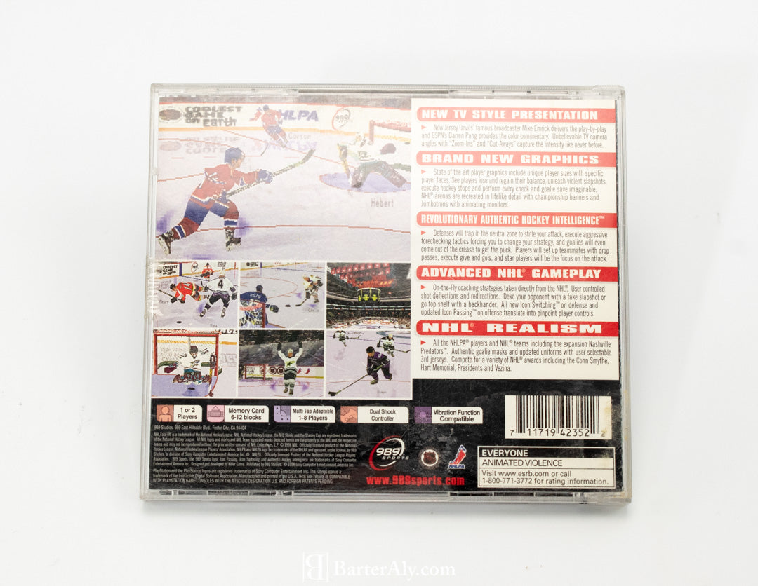 NHL Face Off 99 989 Sports Sony Playstation USED