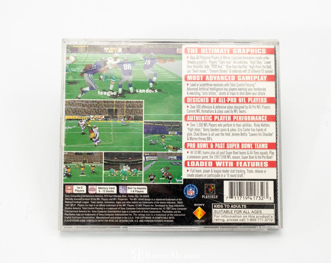 Game Day 98 NFL Football Video Game Sony Playstation Used