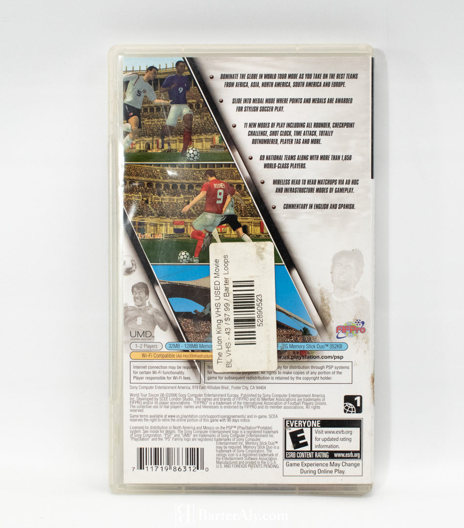 World Tour Soccer 2006 PSP Game Used