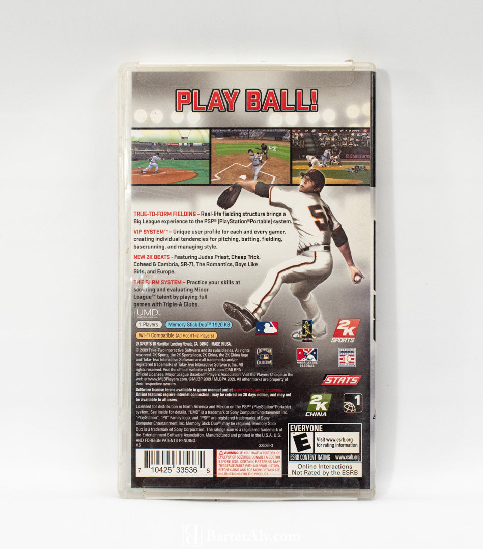 Major League Baseball 2K9 PSP Game Used