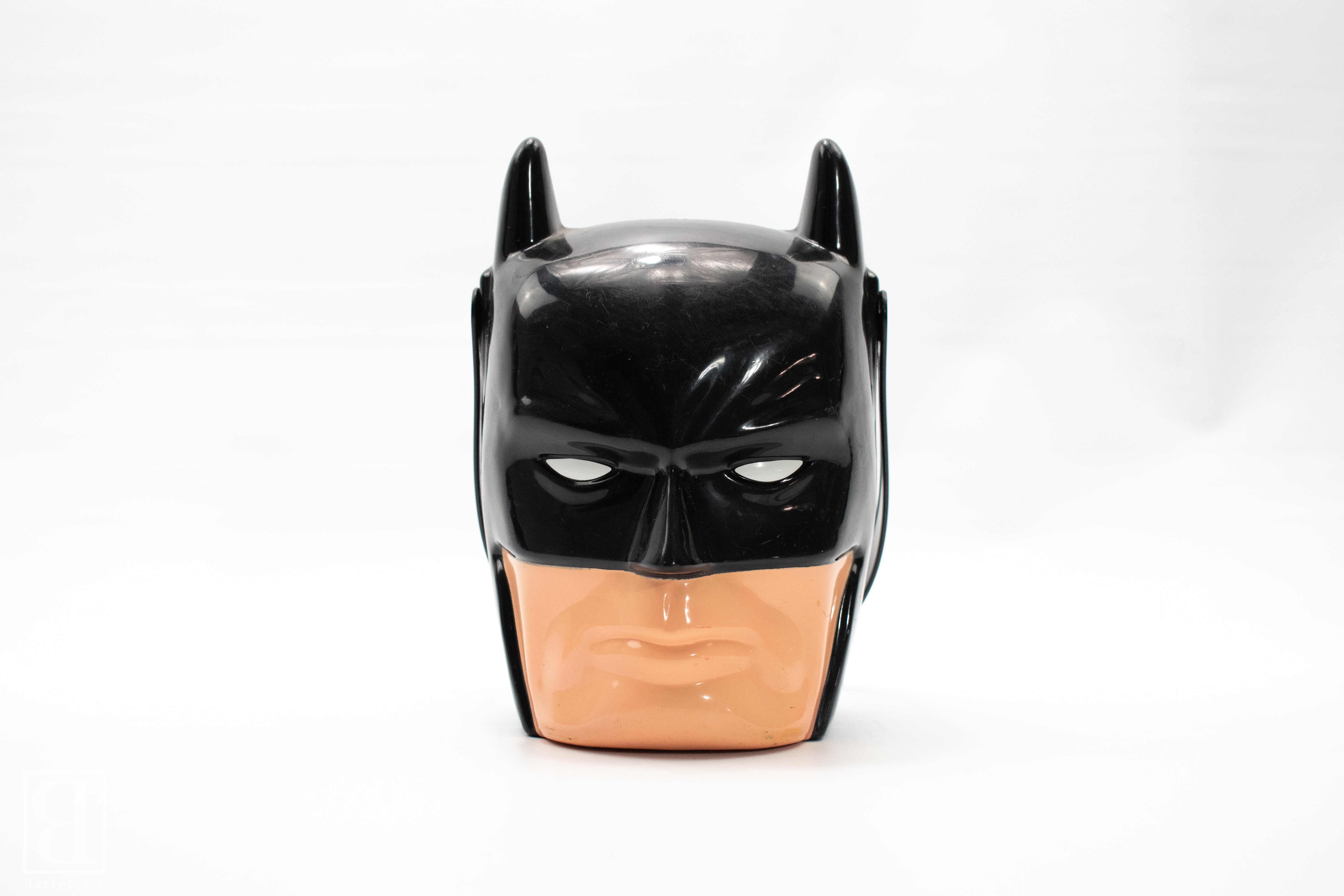 Vintage Halloween Candy Batman Bucket Candy Carry With Handle Used Plastic