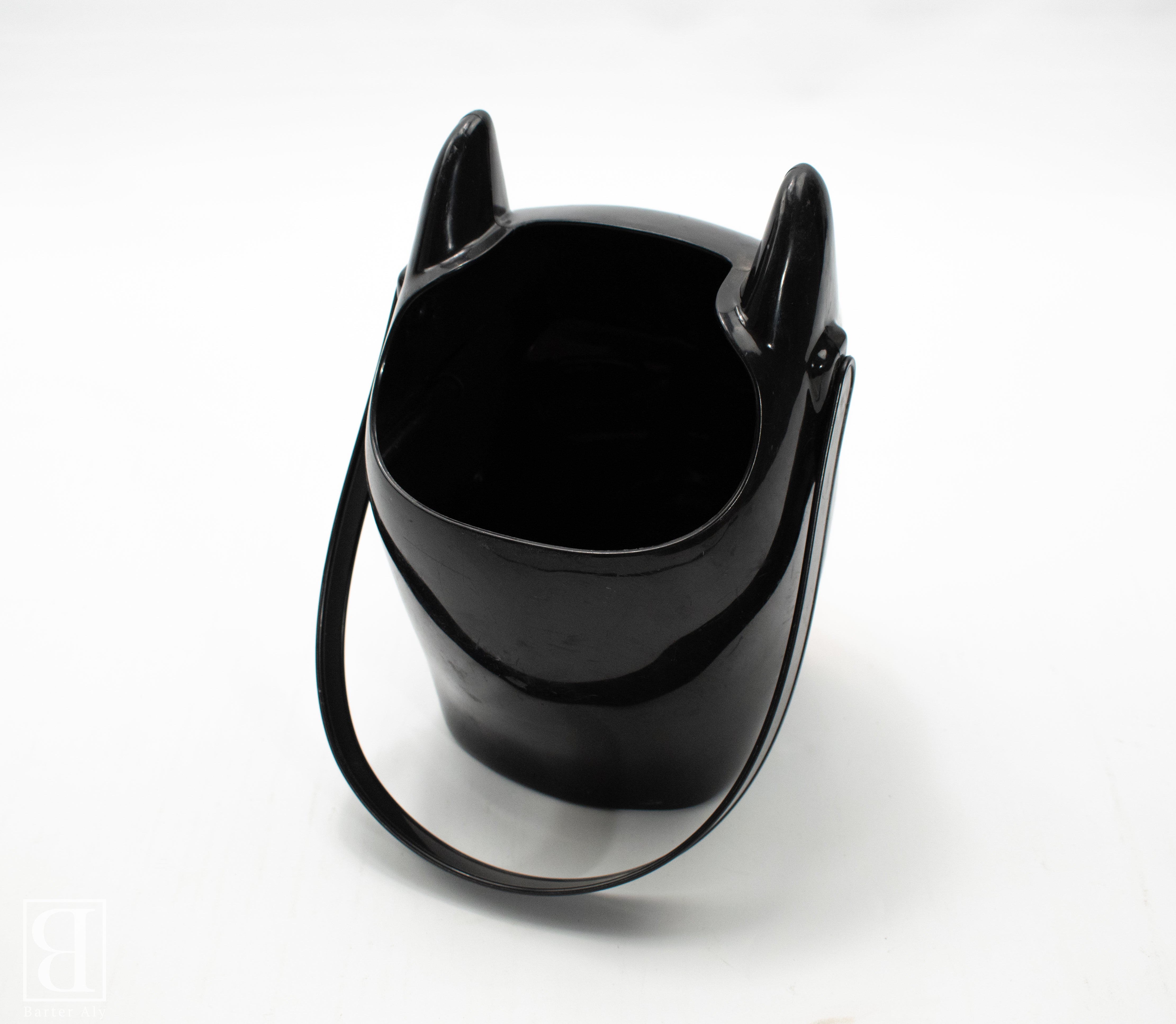 Vintage Halloween Candy Batman Bucket Candy Carry With Handle Used Plastic
