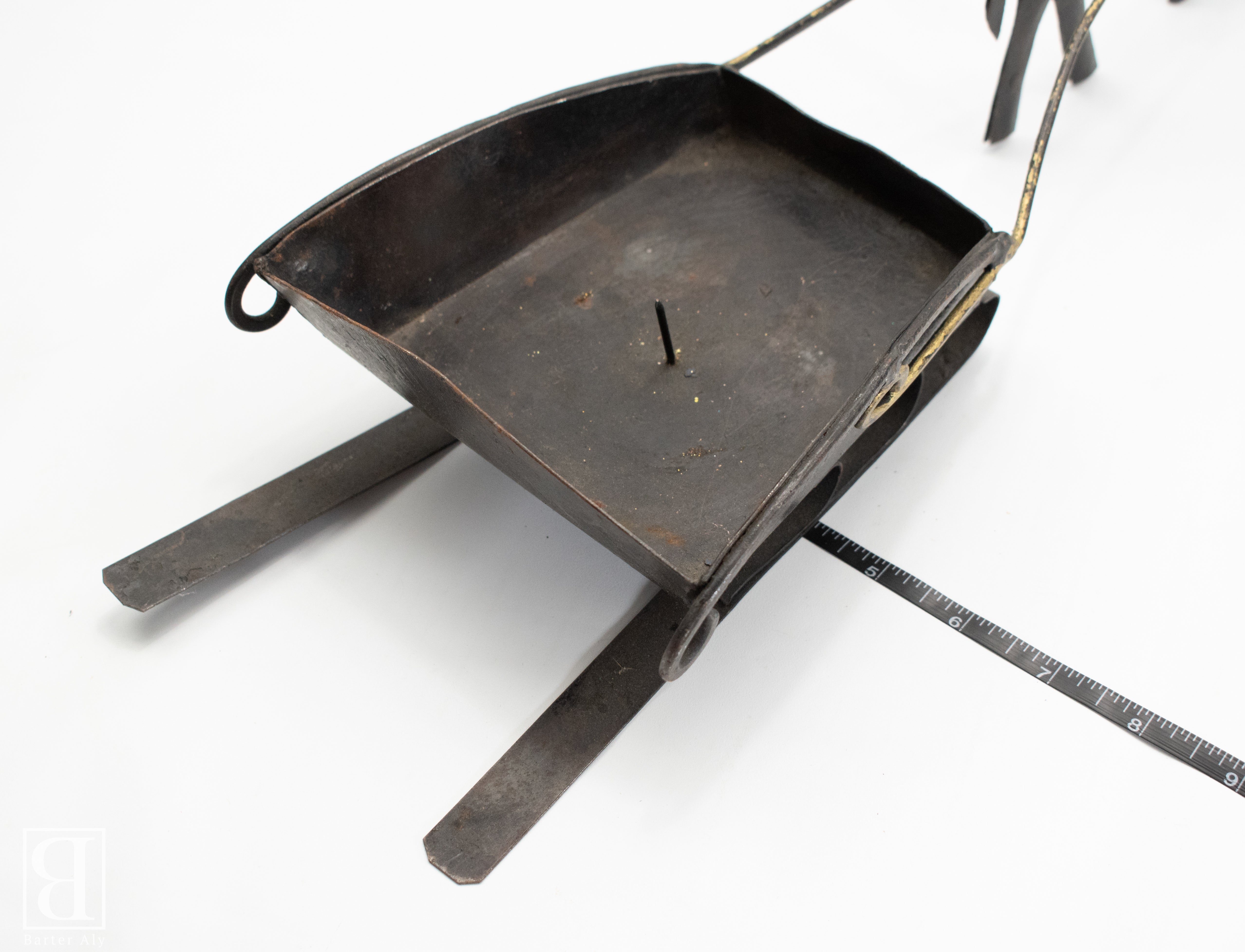 Reindeer Sleigh Candle Holder Large Metal 19 inch length used