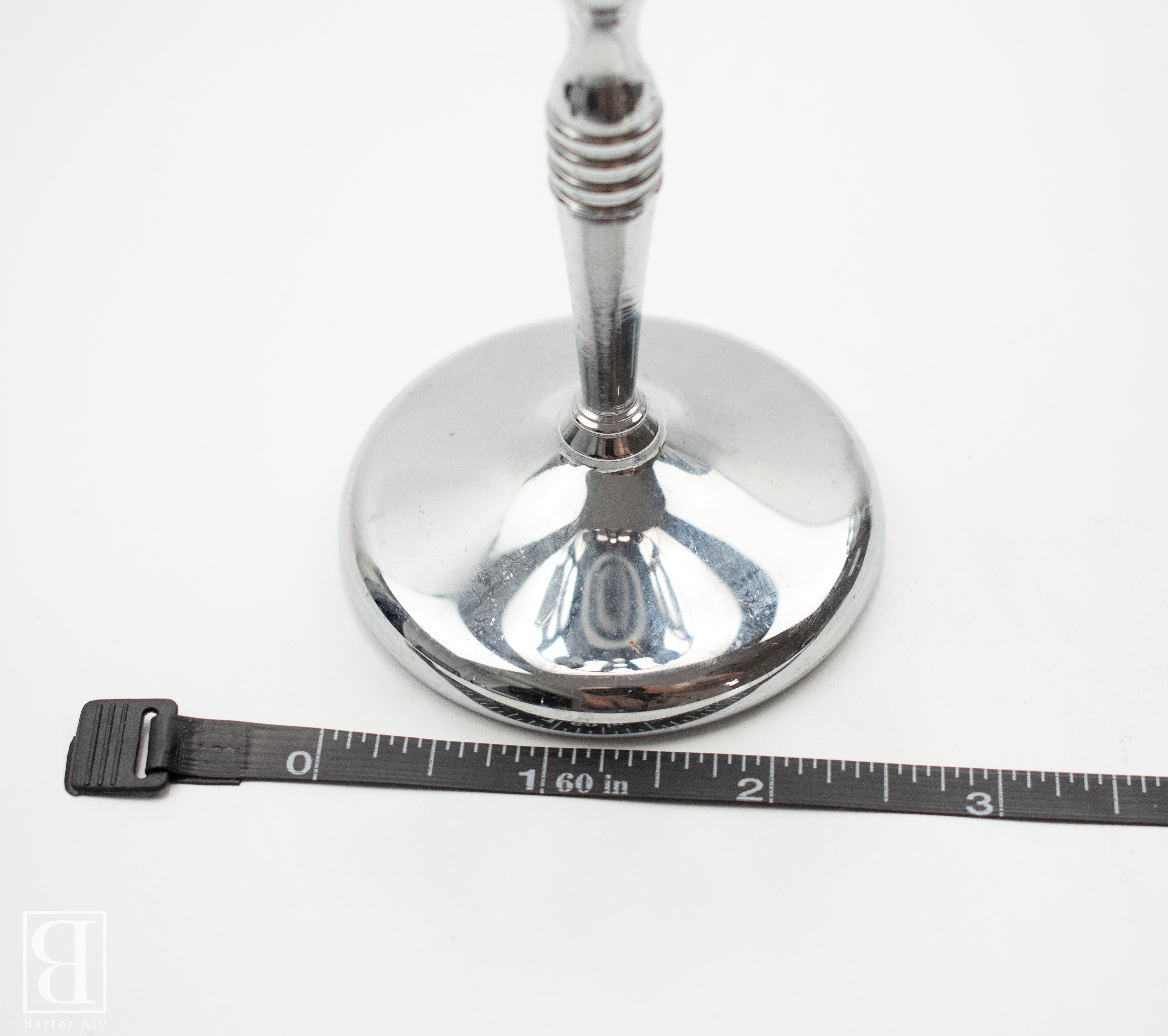 Silver Standing Candle Holder Set of 2 Used