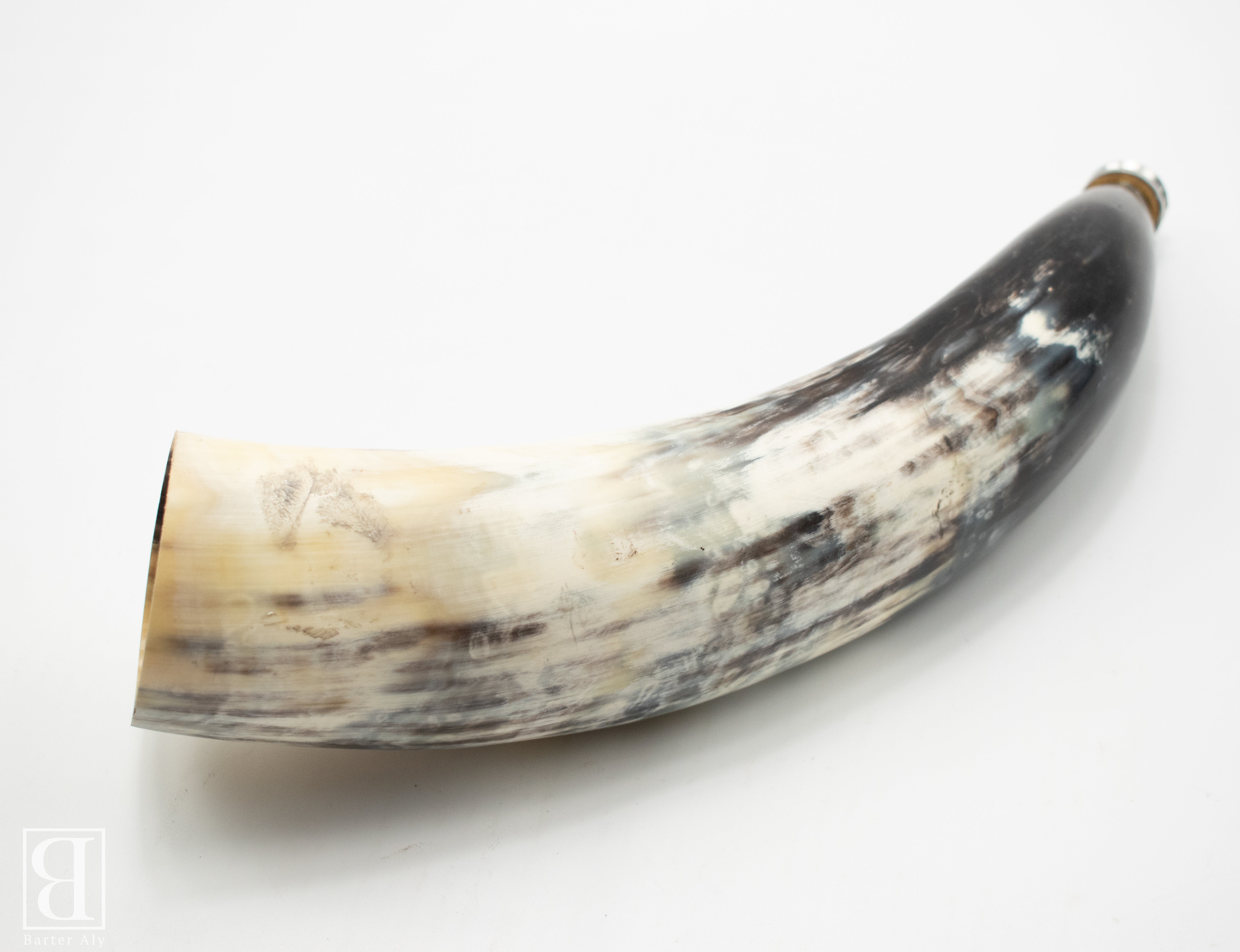 Black Powder Buffalo Horn Old Muzzleloader Hunting Cabin Decor Hunting Decor Antique