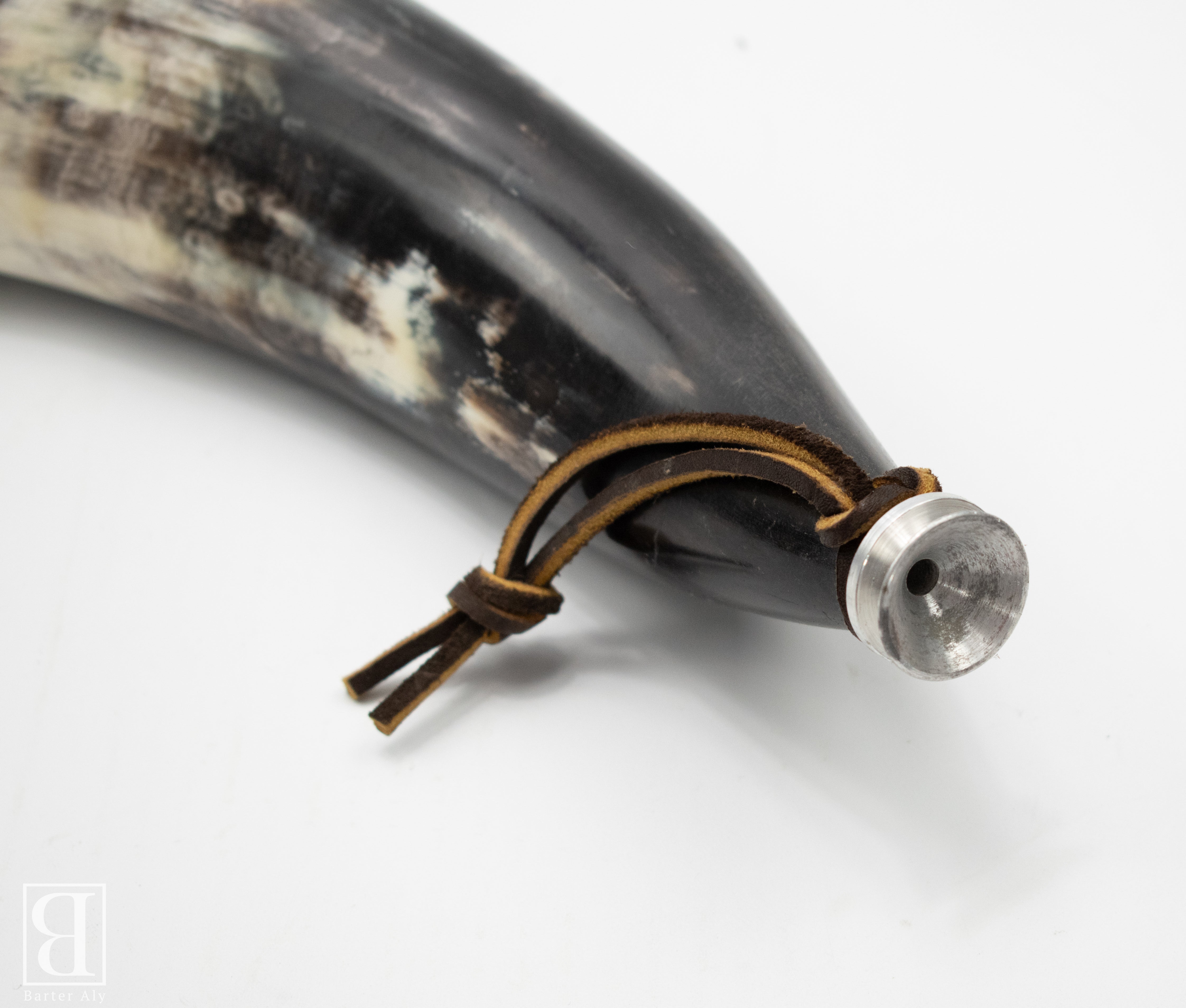 Black Powder Buffalo Horn Old Muzzleloader Hunting Cabin Decor Hunting Decor Antique