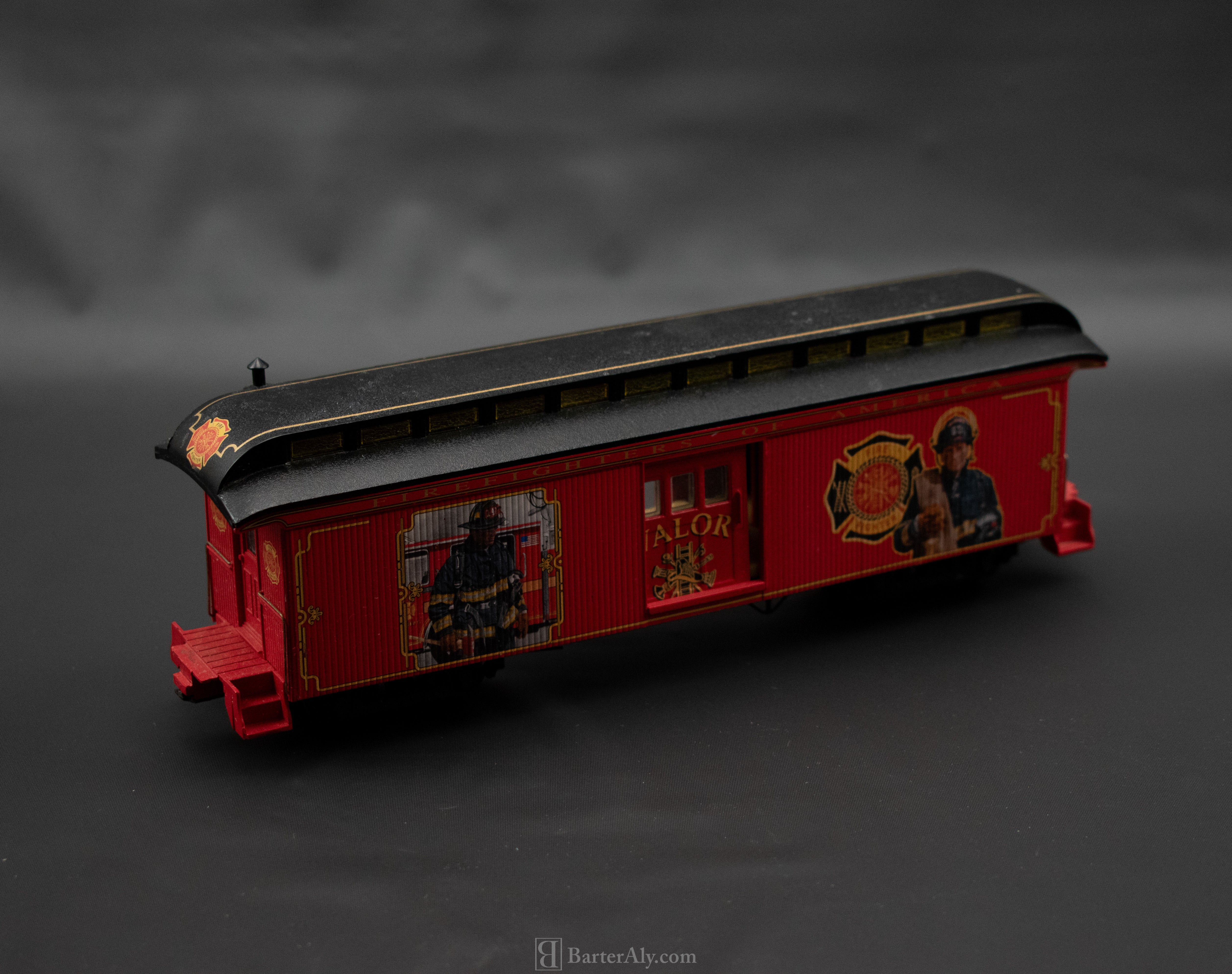 Fire Fighters of America Red Model Train  Hawthorne Village 6inch
