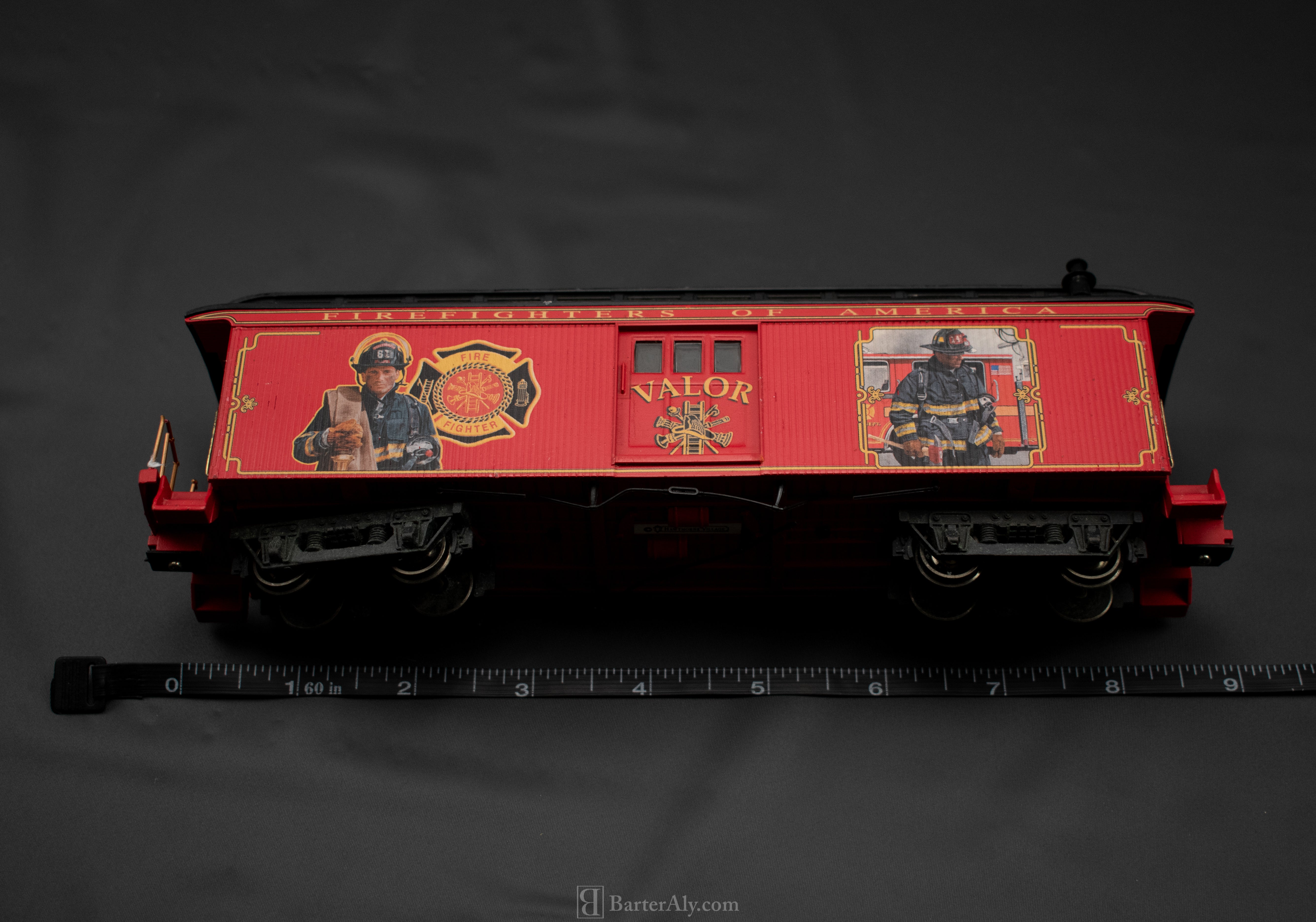 Fire Fighters of America Red Model Train  Hawthorne Village 6inch