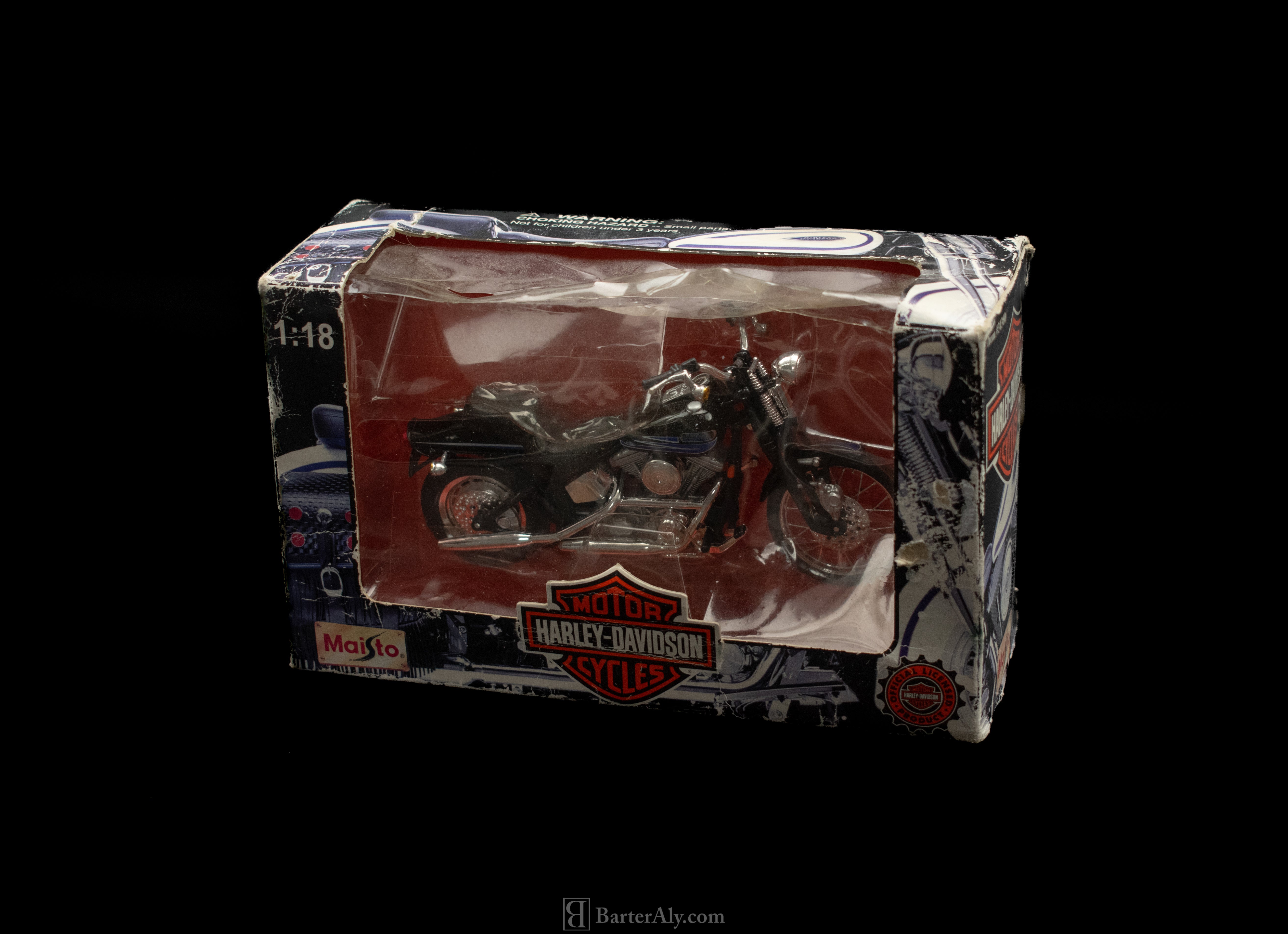 Harley Davidson Motor Cycle 1.18 Scale Maisto Authentic Die Cast Toy Bike 1997