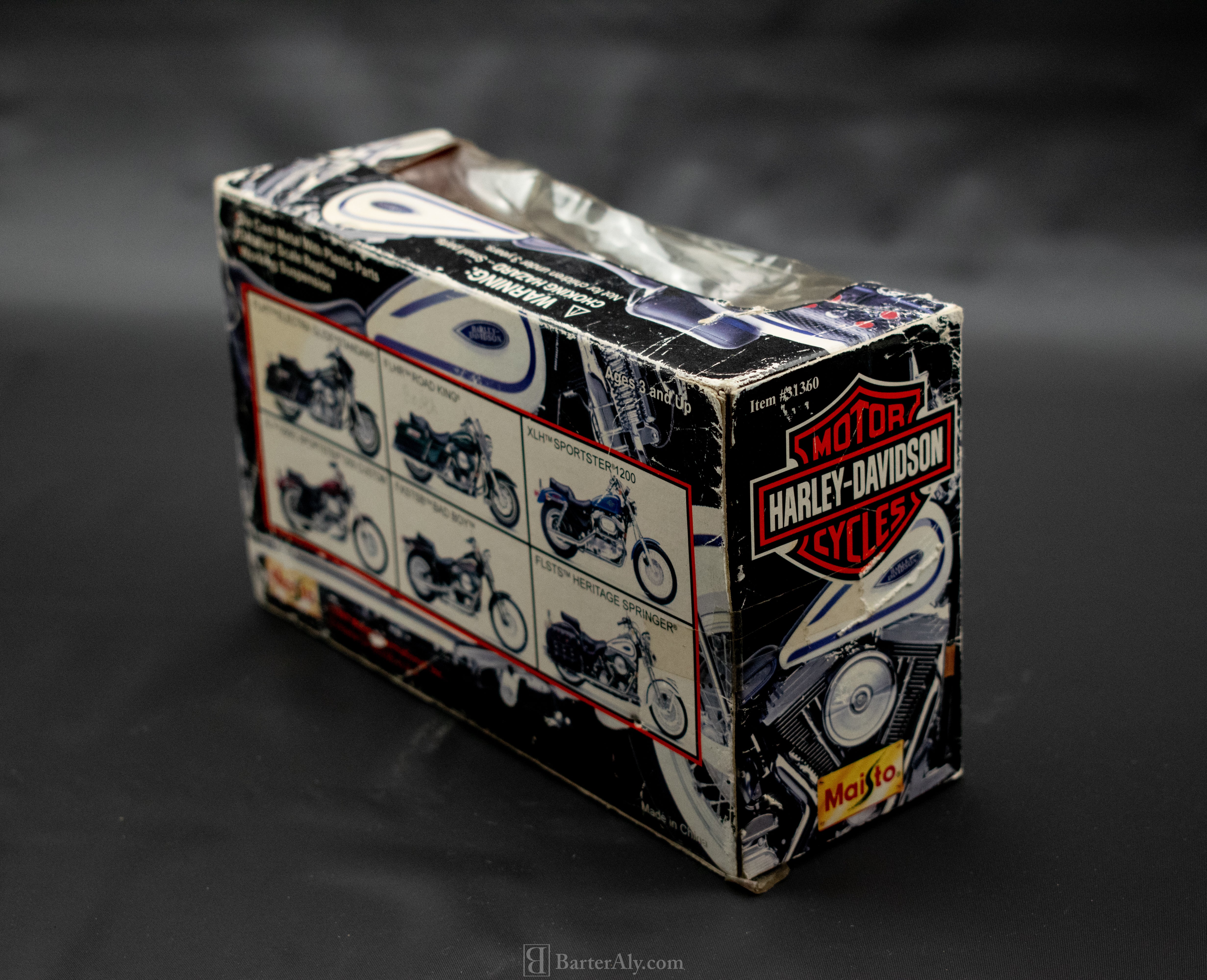 Harley Davidson Motor Cycle 1.18 Scale Maisto Authentic Die Cast Toy Bike 1997