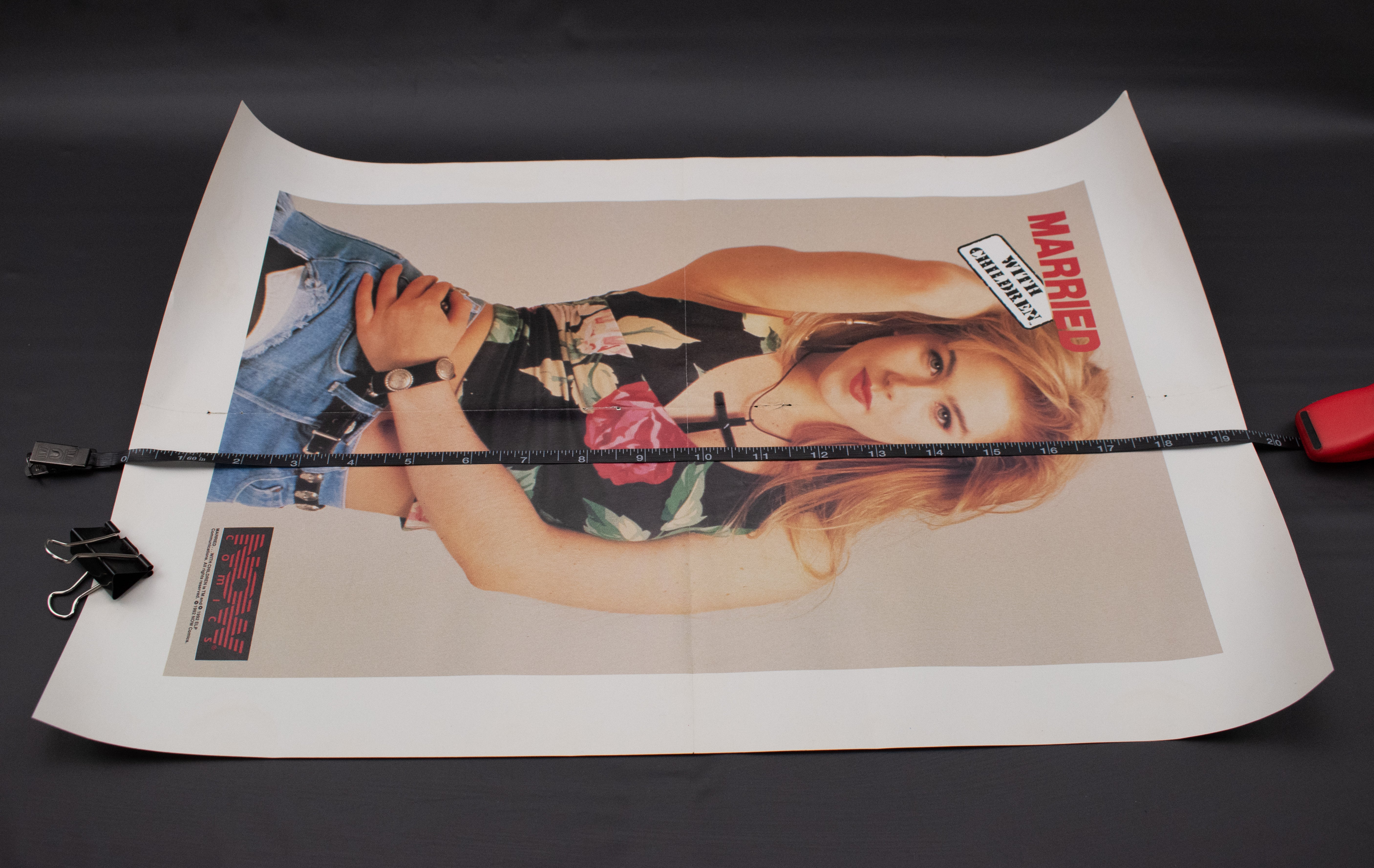 Married With Children 1992 Poster Comic Book Center Fold Now Comics