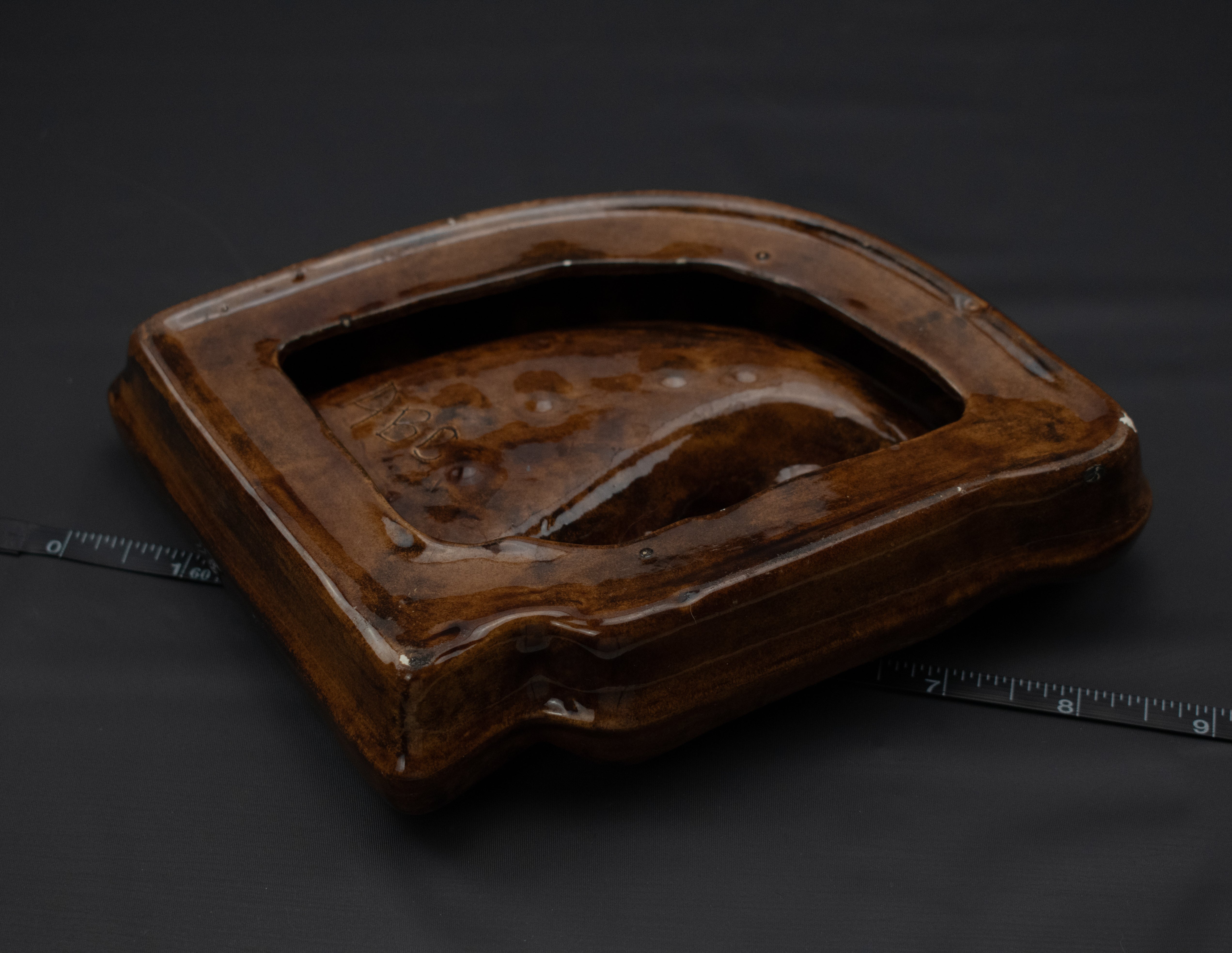 Hand made Ashtray used Brown Ash Bowl 5 x 6 Inch