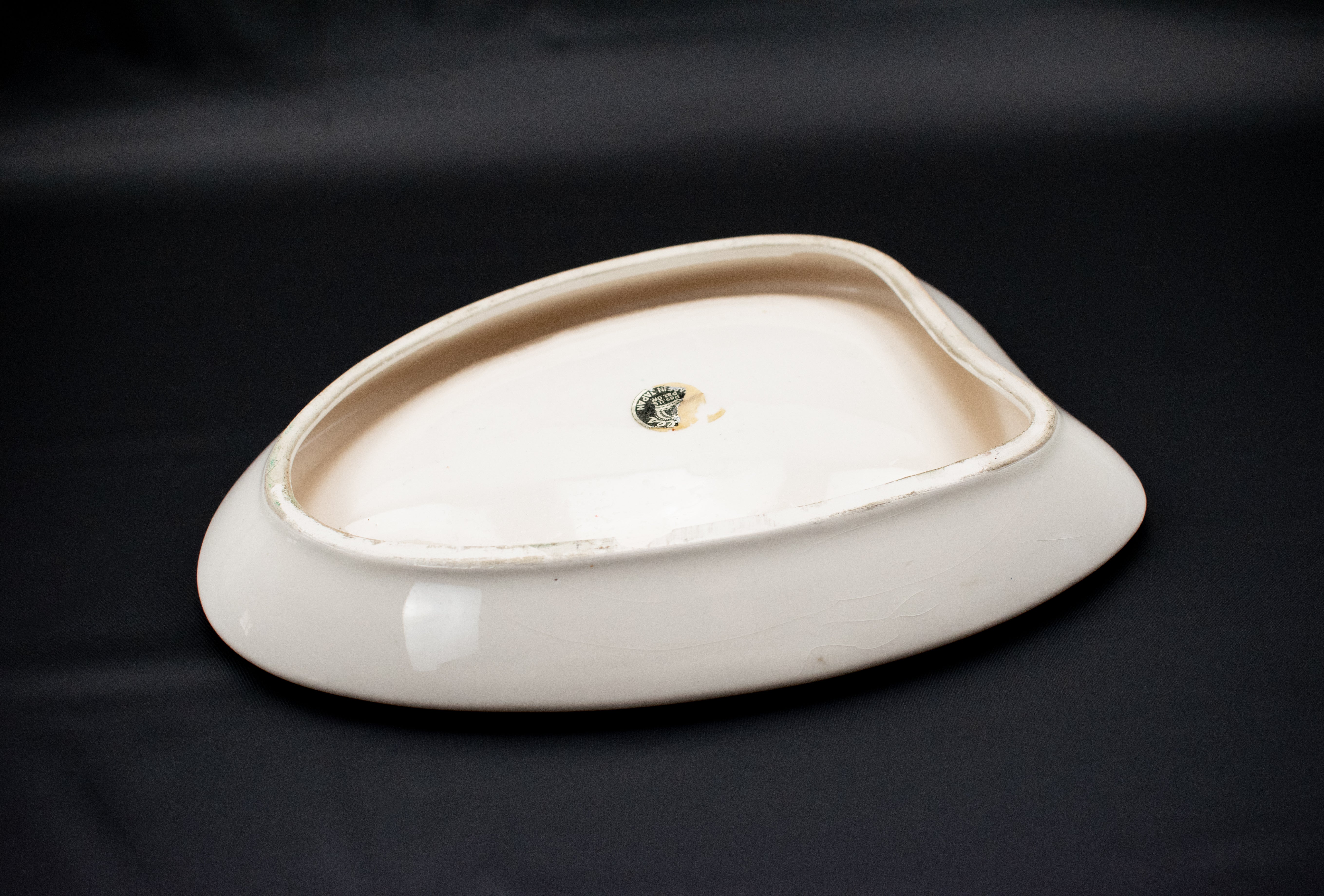 Cognac Ashtray Vintage 9inch Decorative Ash Bowl Used Brown