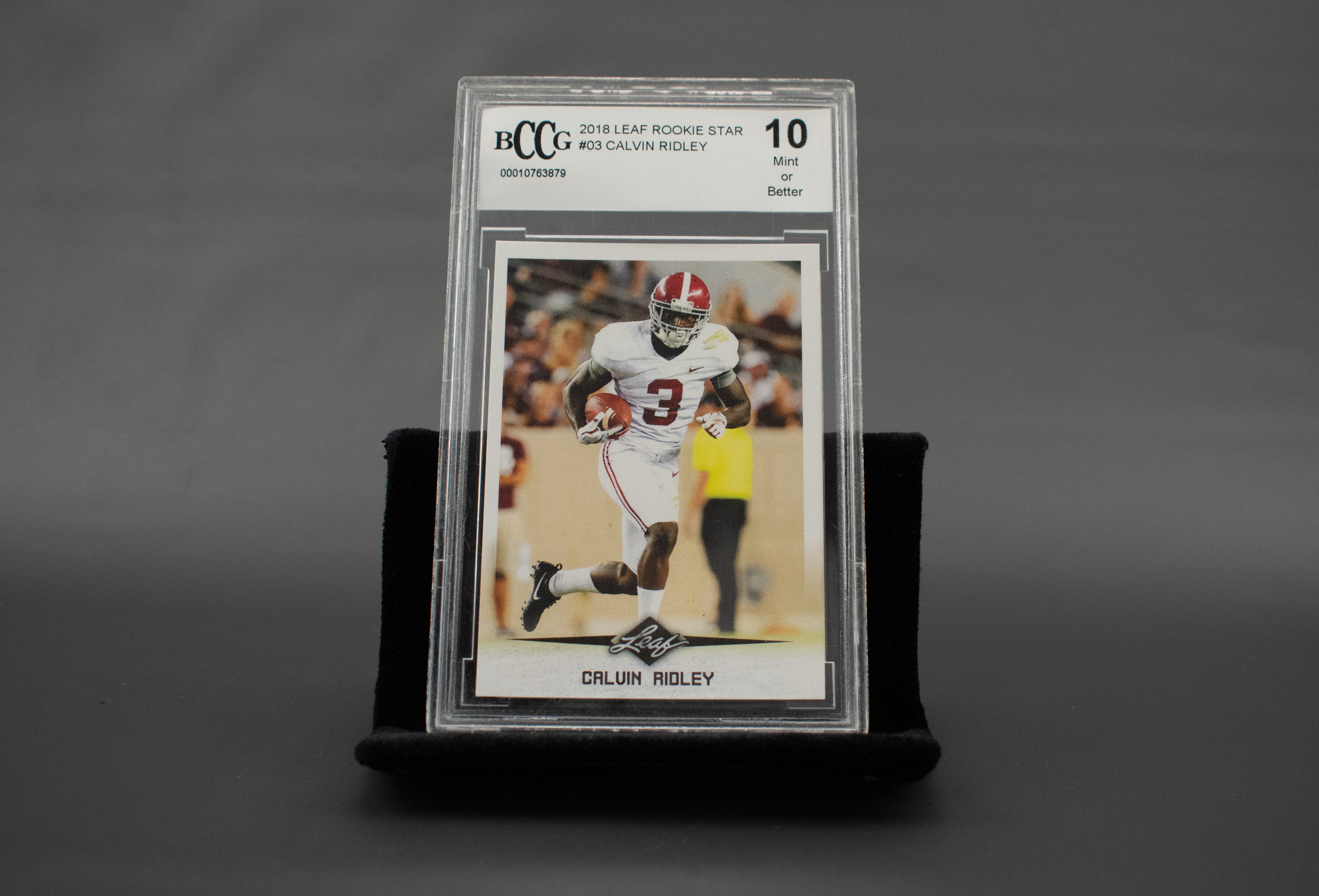 Calvin Ridley Leaf BCCG Graded Leaf Rookie Star 03 2018 MINT 10