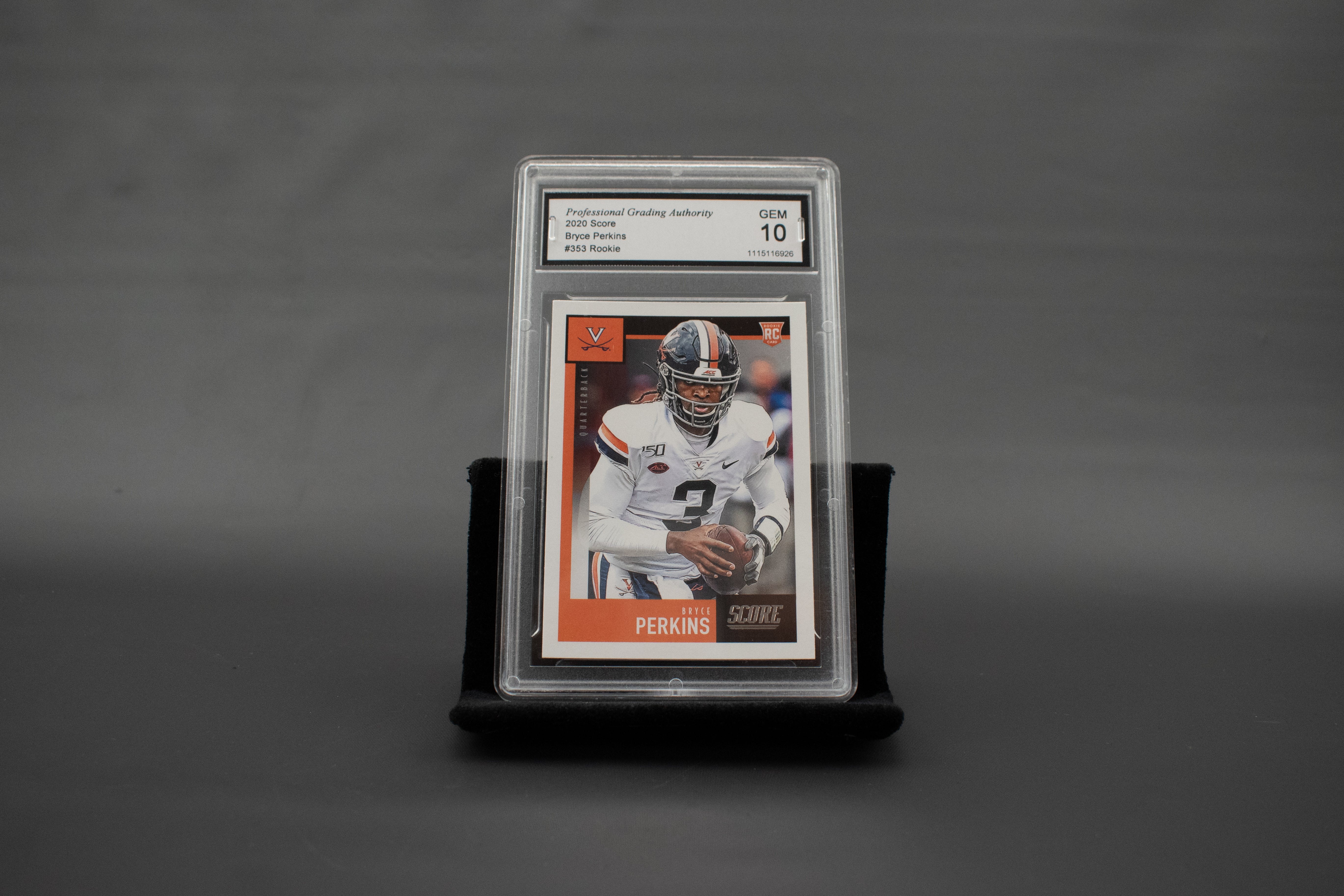 Bryce Perkins 353 Rookie 2020 Score Gem 10 Graded Football Card